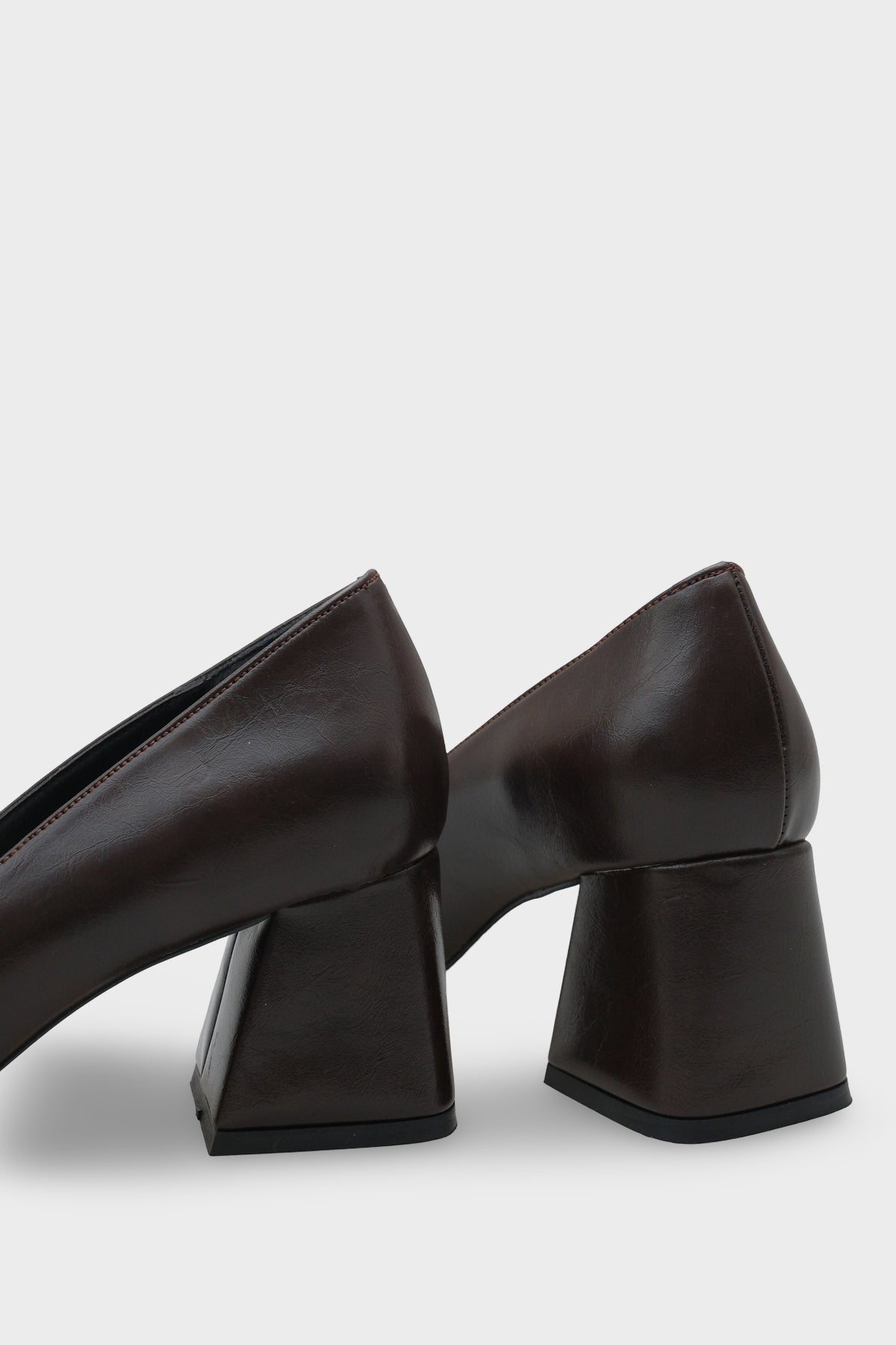 Kristal Kalın Orta Topuklu Tokalı Kadın Günlük Şık Ayakkabı