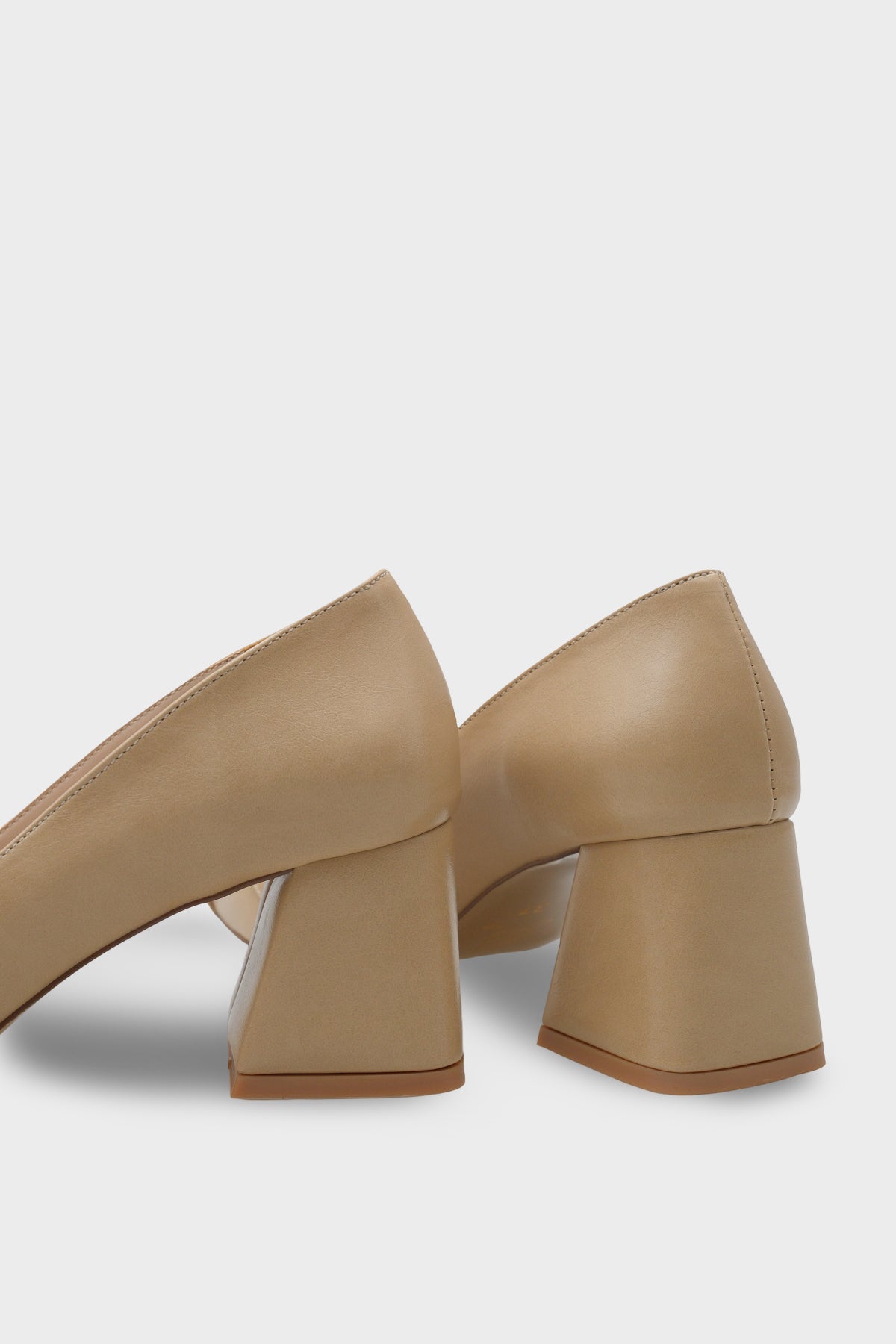 Kristal Kalın Orta Topuklu Tokalı Kadın Günlük Şık Ayakkabı