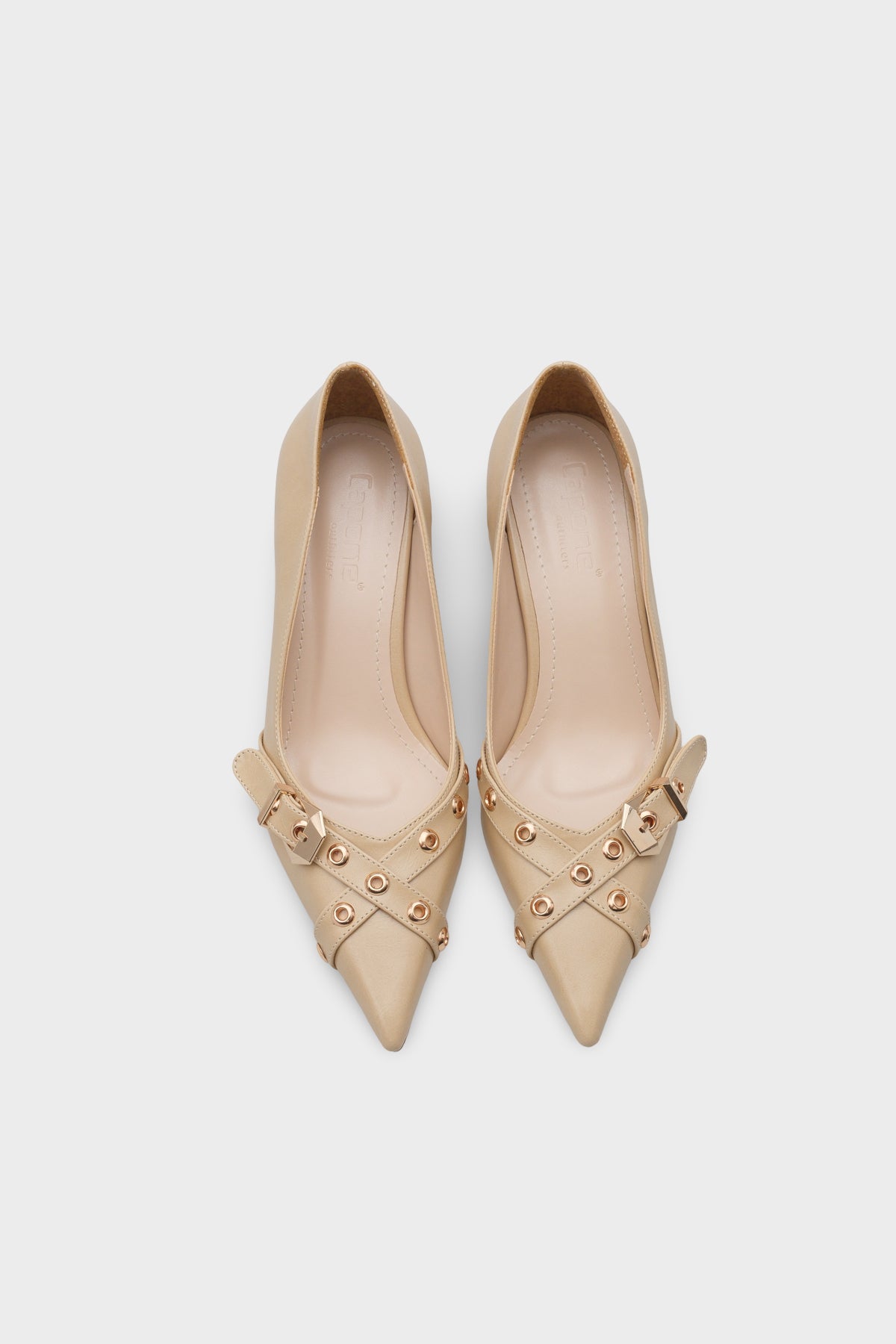 Kristal Kalın Orta Topuklu Tokalı Kadın Günlük Şık Ayakkabı