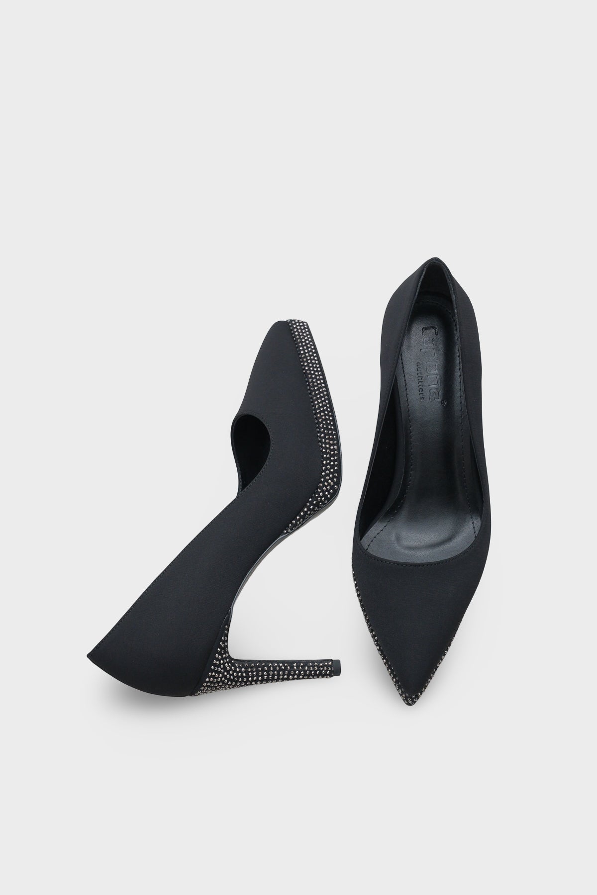 Karine Taşlı Platform Yüksek Topuklu Saten Abiye Ayakkabı