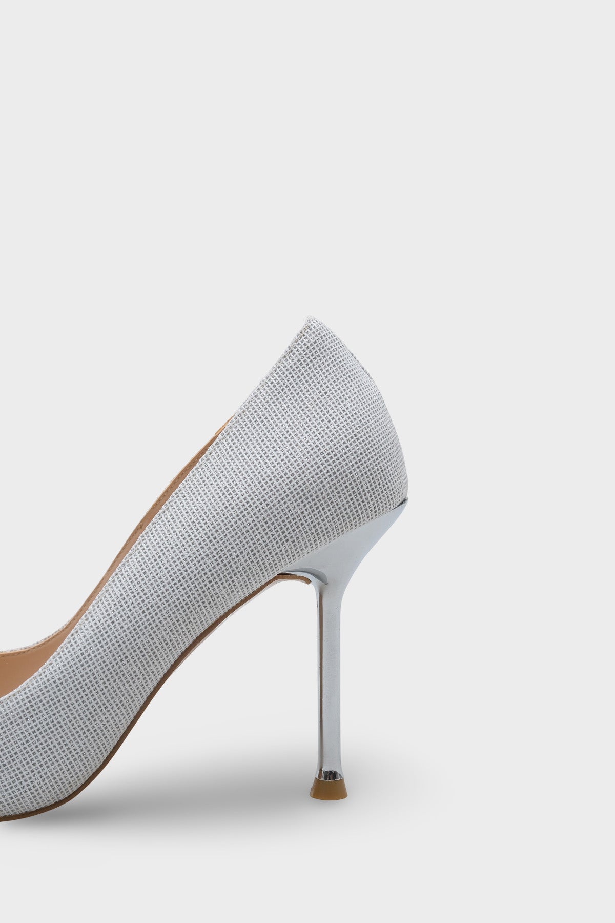 Lulu Metal Orta Topuklu Stiletto