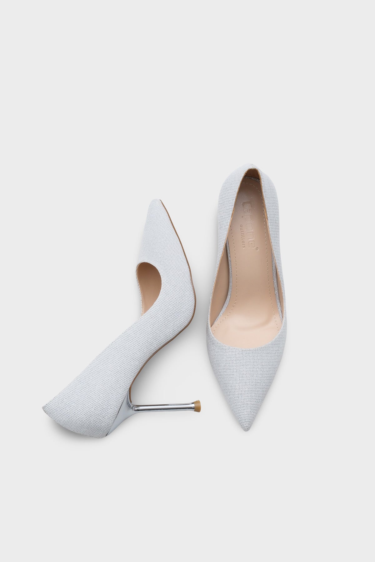 Lulu Metal Orta Topuklu Stiletto