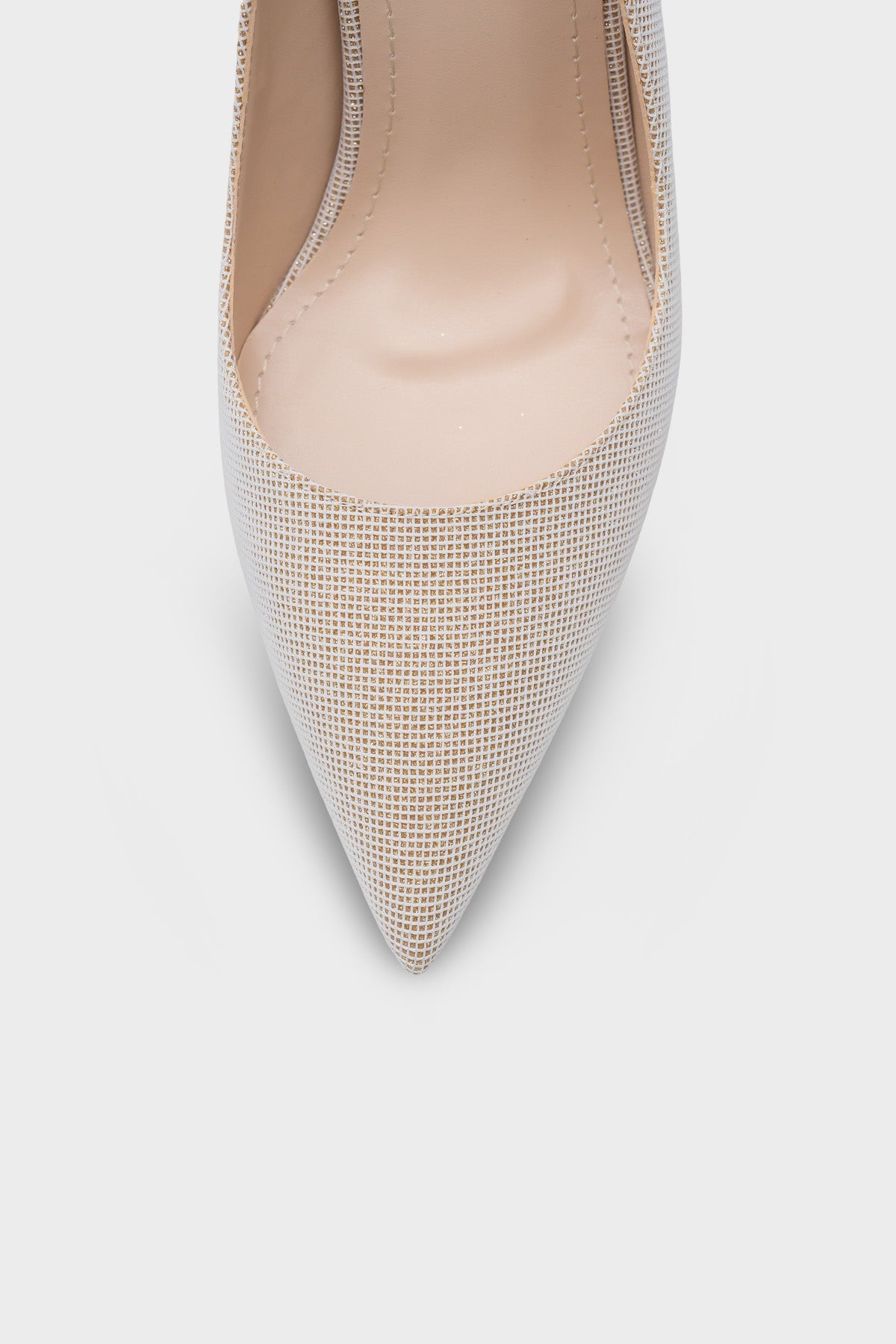 Lulu Metal Orta Topuklu Stiletto