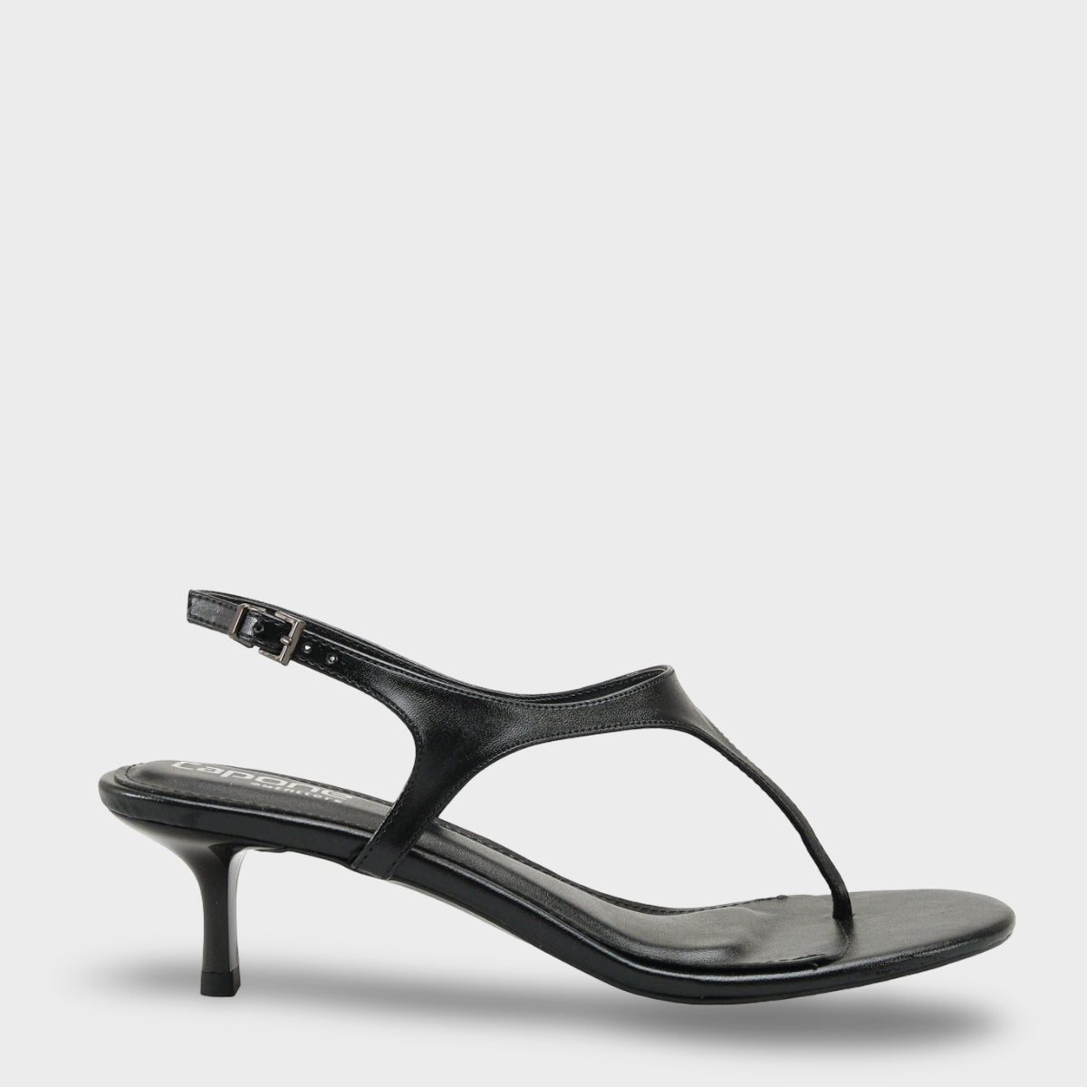 Corella Yuvarlak Burunlu Parmak Arası Orta Topuklu Kadın Ayakkabı