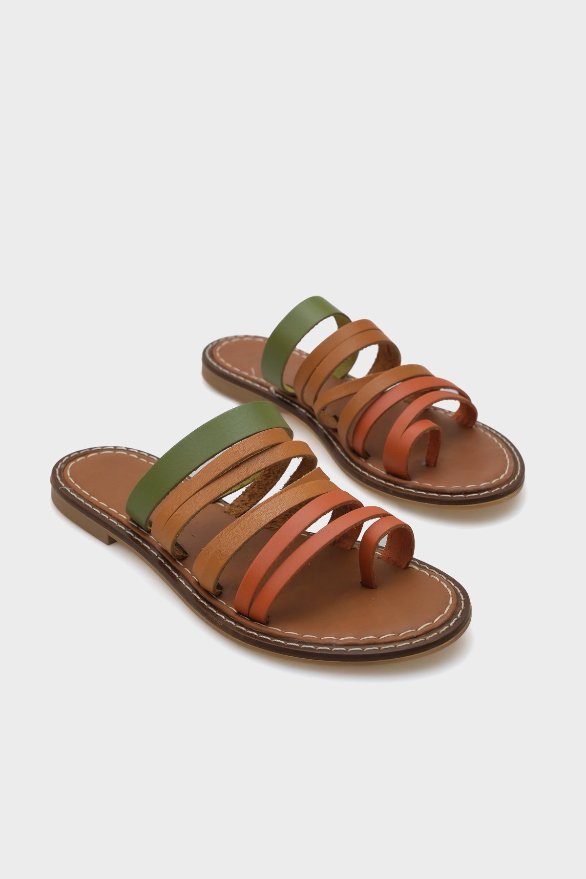 Lyssa 5555 Hakiki Deri Kadın Bodrum Terlik