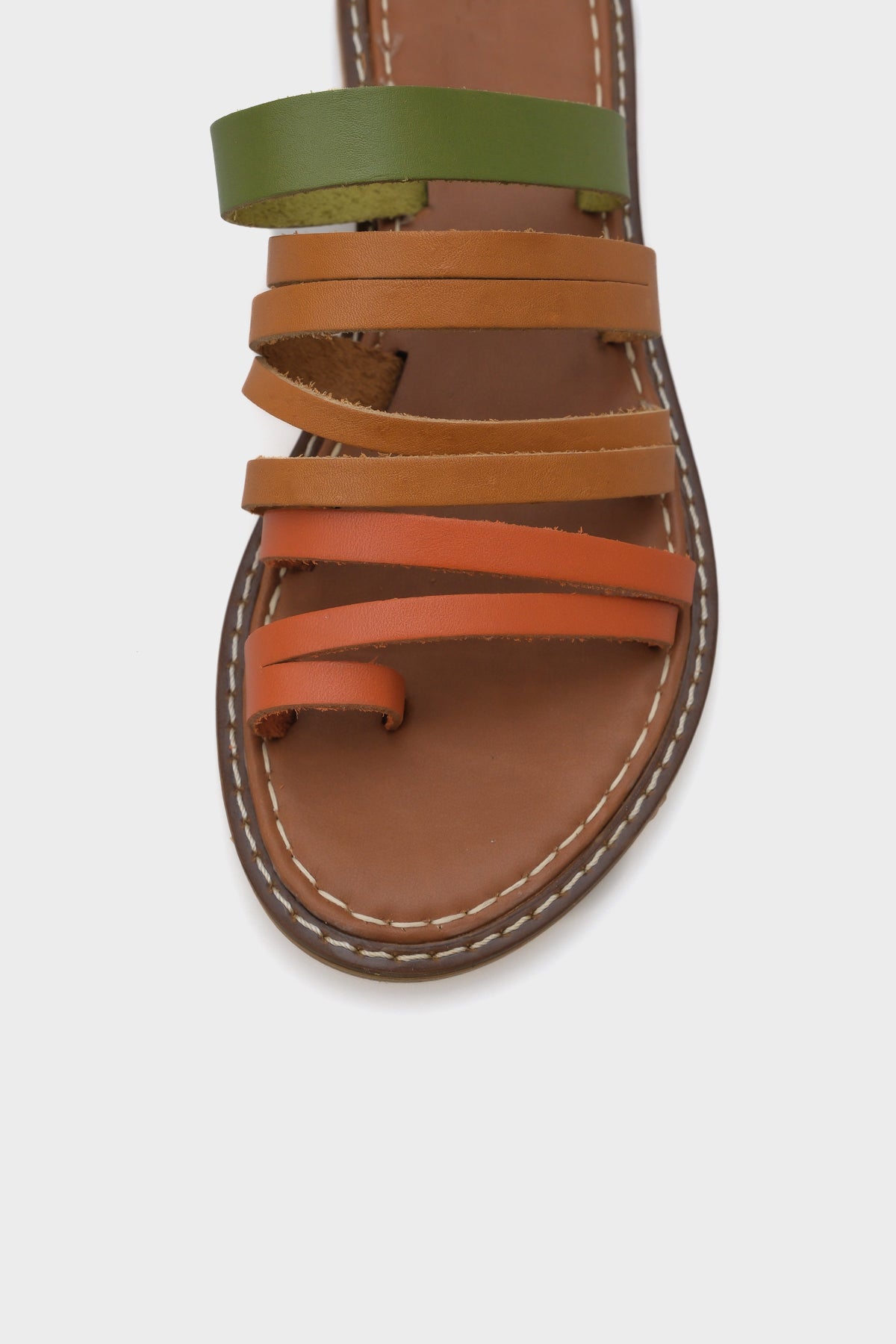 Lyssa 5555 Hakiki Deri Kadın Bodrum Terlik