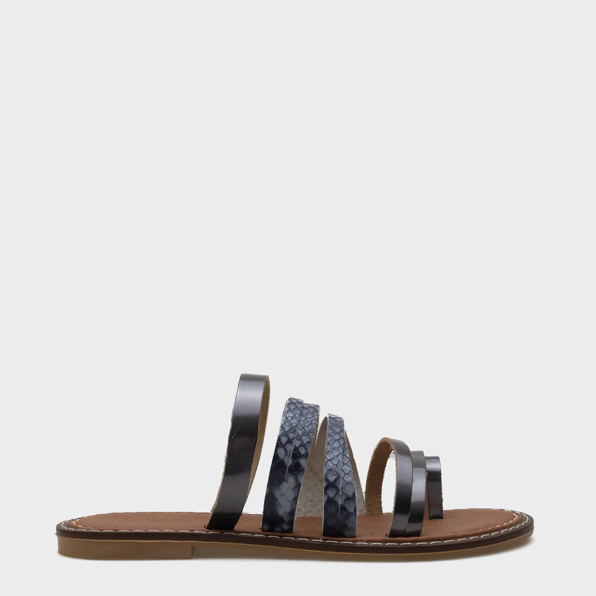 Lyssa Baş Parmak Detaylı Bantlı Kadın Terlik