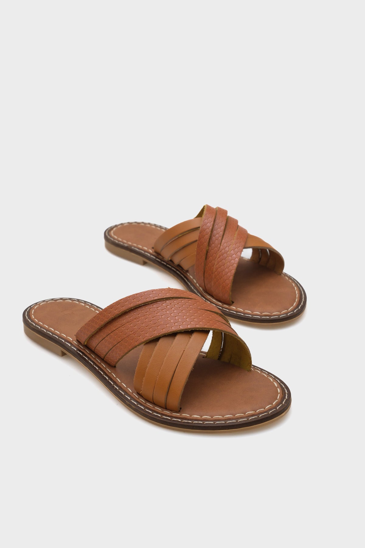 Maddy 8098 Hakiki Deri Kadın Bodrum Terlik