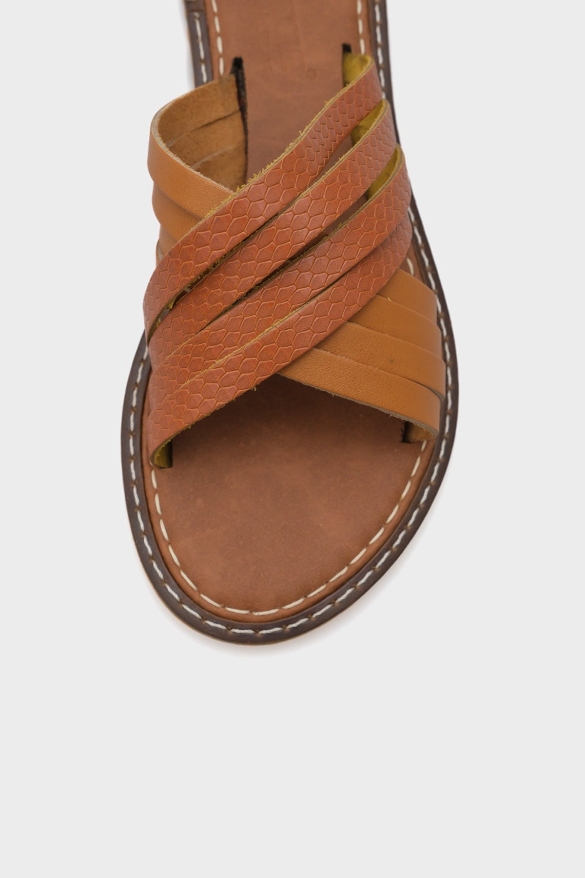 Maddy 8098 Hakiki Deri Kadın Bodrum Terlik