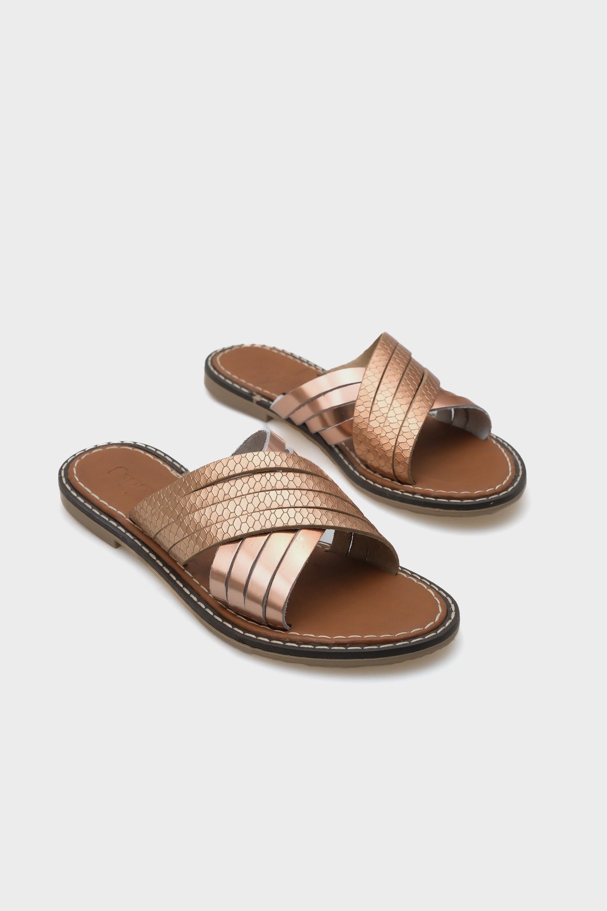 Maddy 8098 Hakiki Deri Kadın Bodrum Terlik