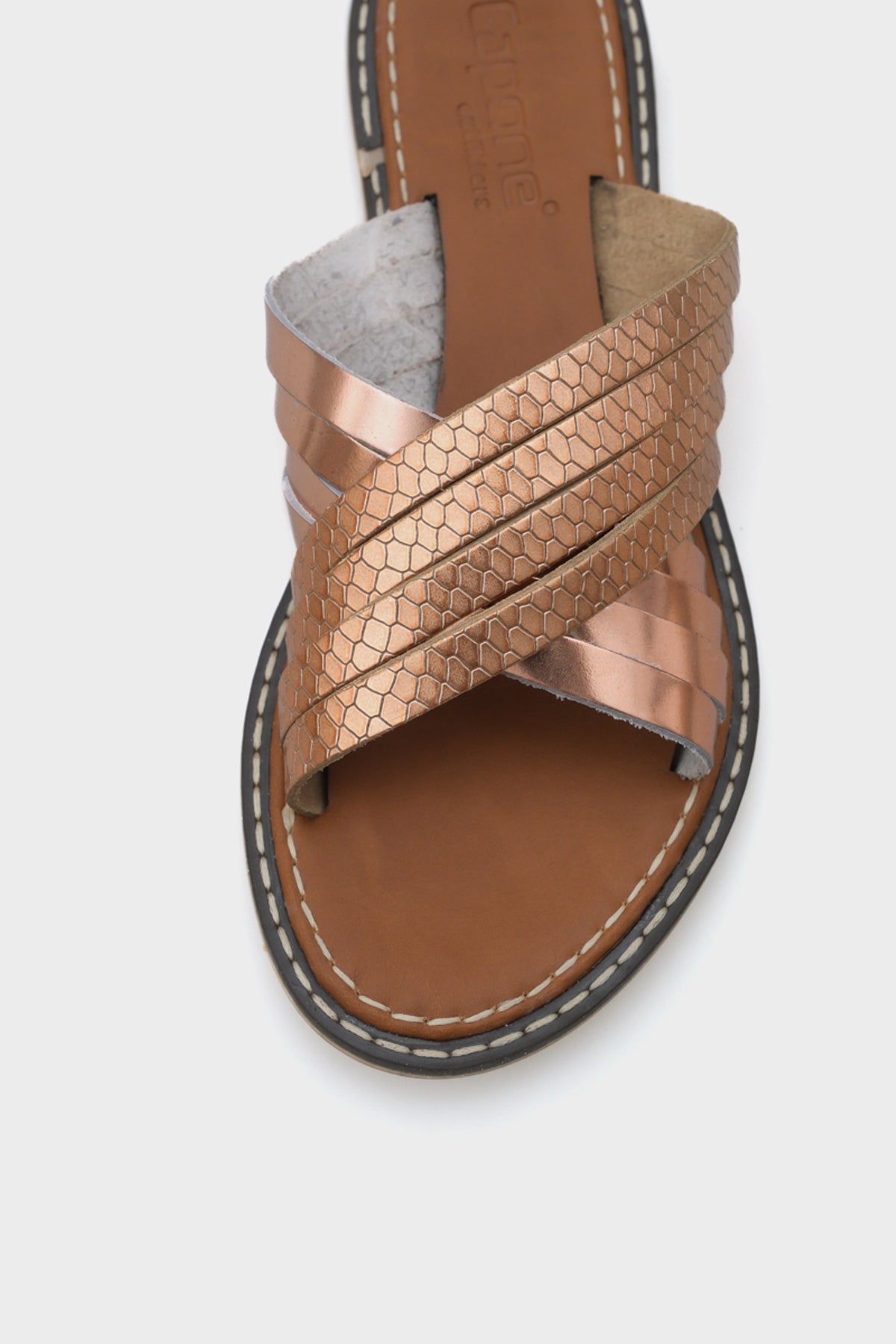 Maddy 8098 Hakiki Deri Kadın Bodrum Terlik