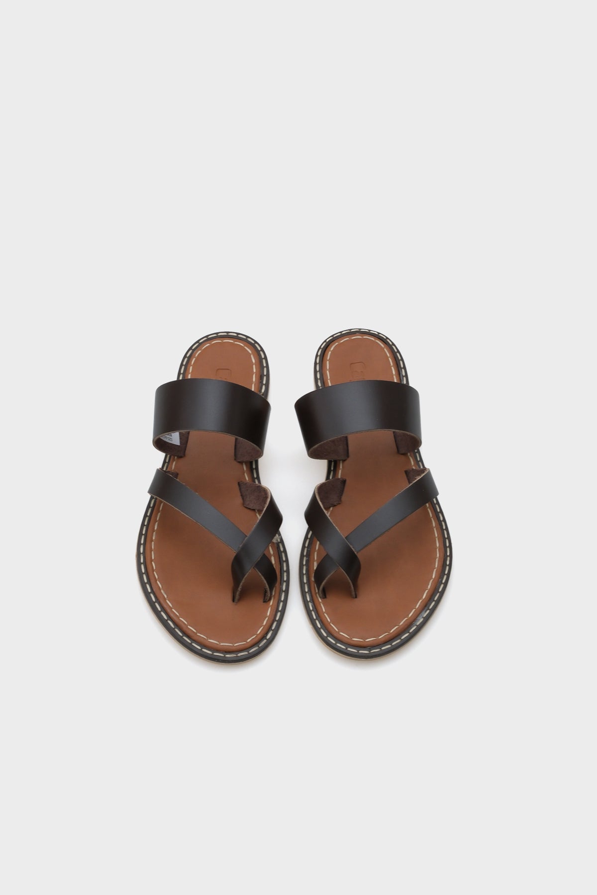 Mag Tek Bant Parmak Arası Deri Kadın Terlik