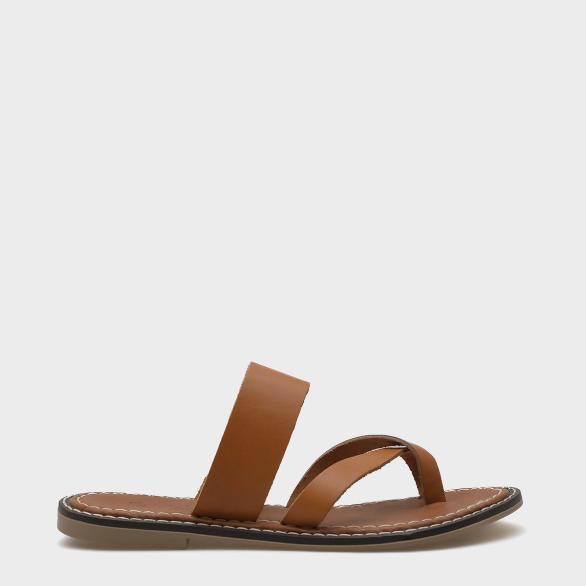 Mag Tek Bant Parmak Arası Deri Kadın Terlik