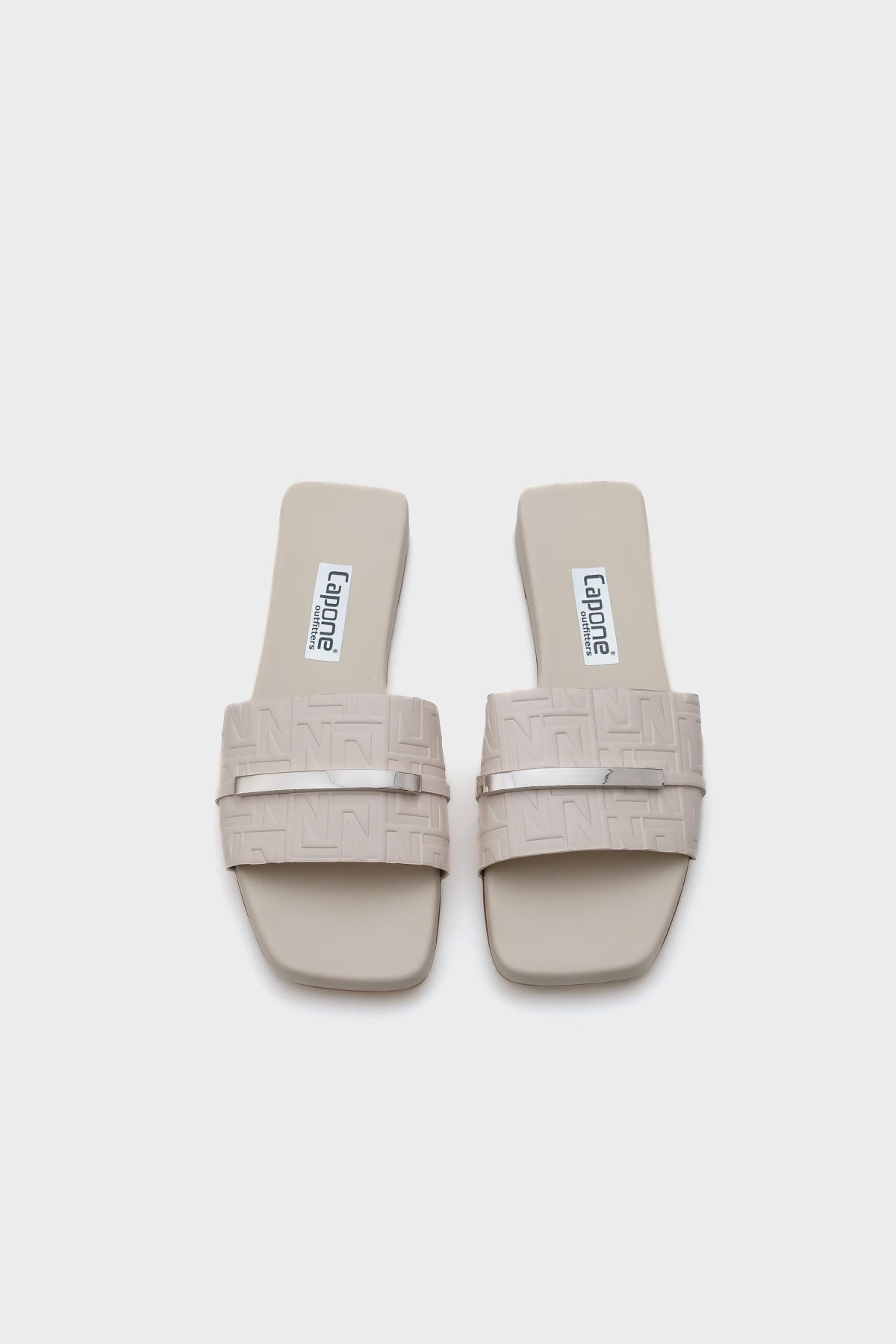 Mame Küt Burunlu Metal Aksesuarlı Kısa Topuklu Konfor Kadın Terlik