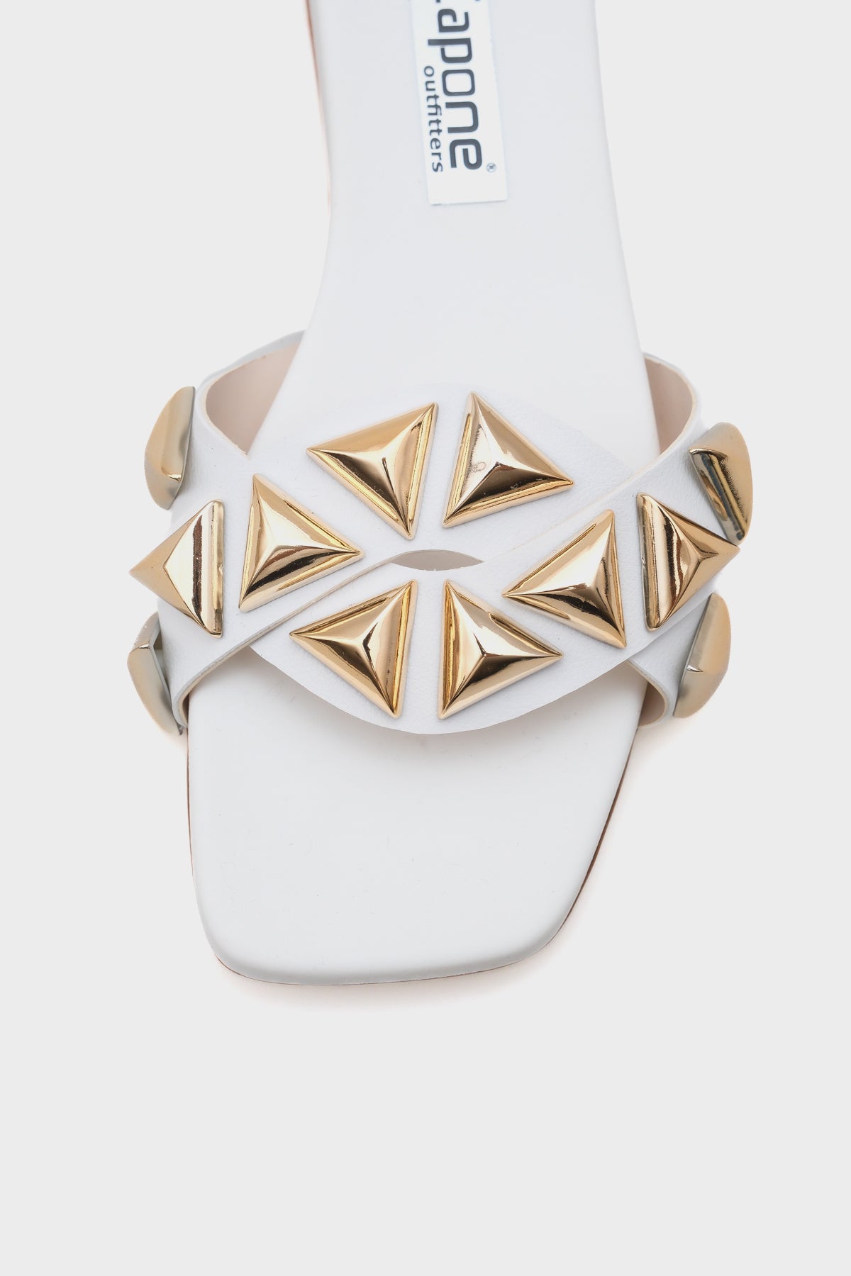 Manon Küt Burunlu Metal Aksesuarlı Kısa Topuklu Konfor Kadın Terlik