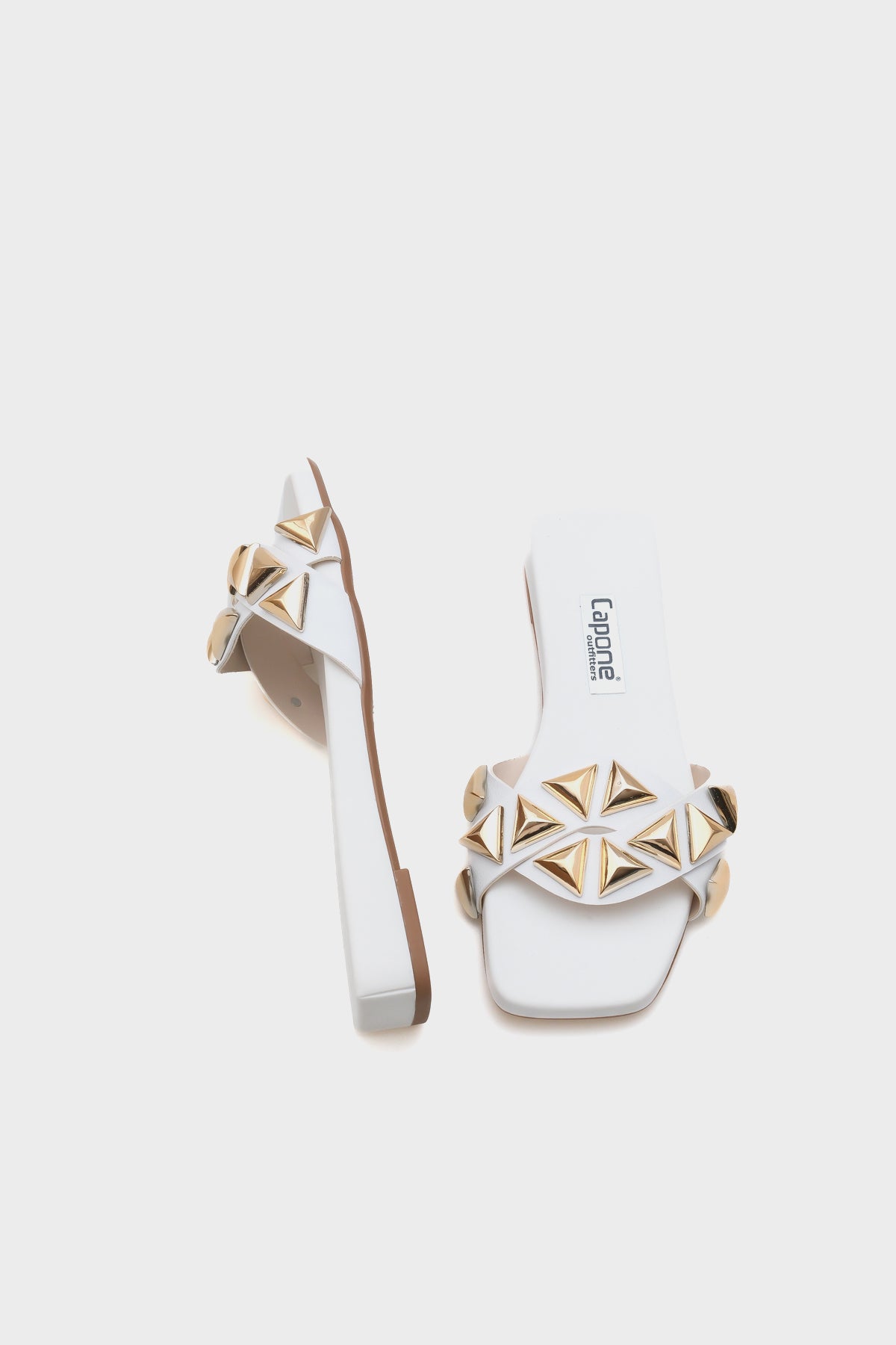 Manon Küt Burunlu Metal Aksesuarlı Kısa Topuklu Konfor Kadın Terlik