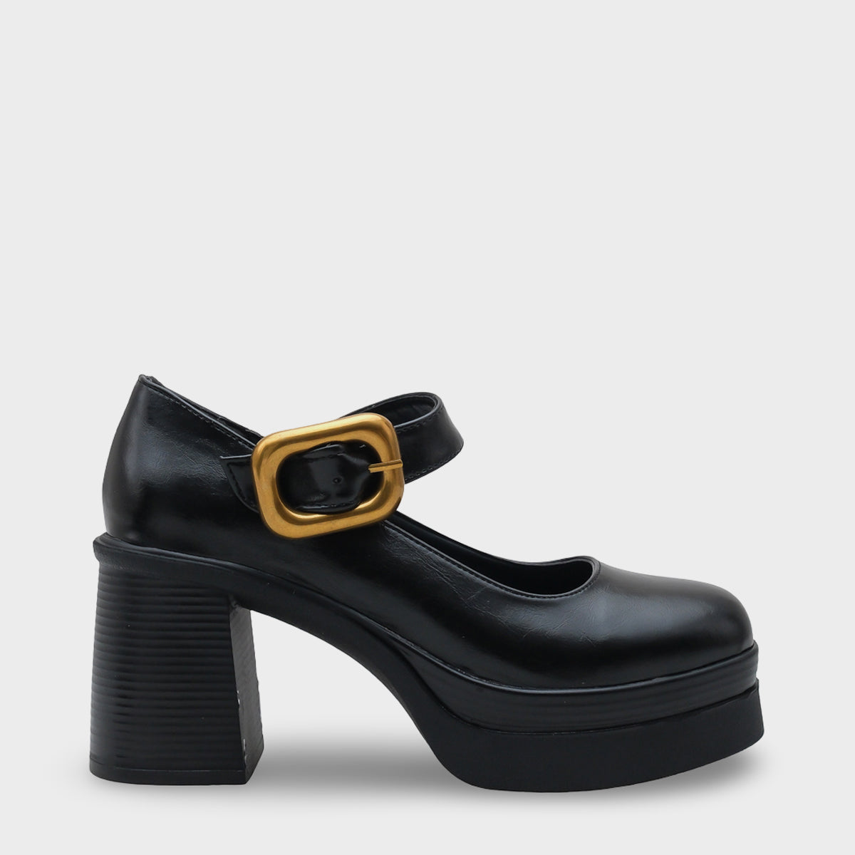 Michelina Yüksek Tabanlı Topuklu Tokalı Mary Jane Kadın Ayakkabı