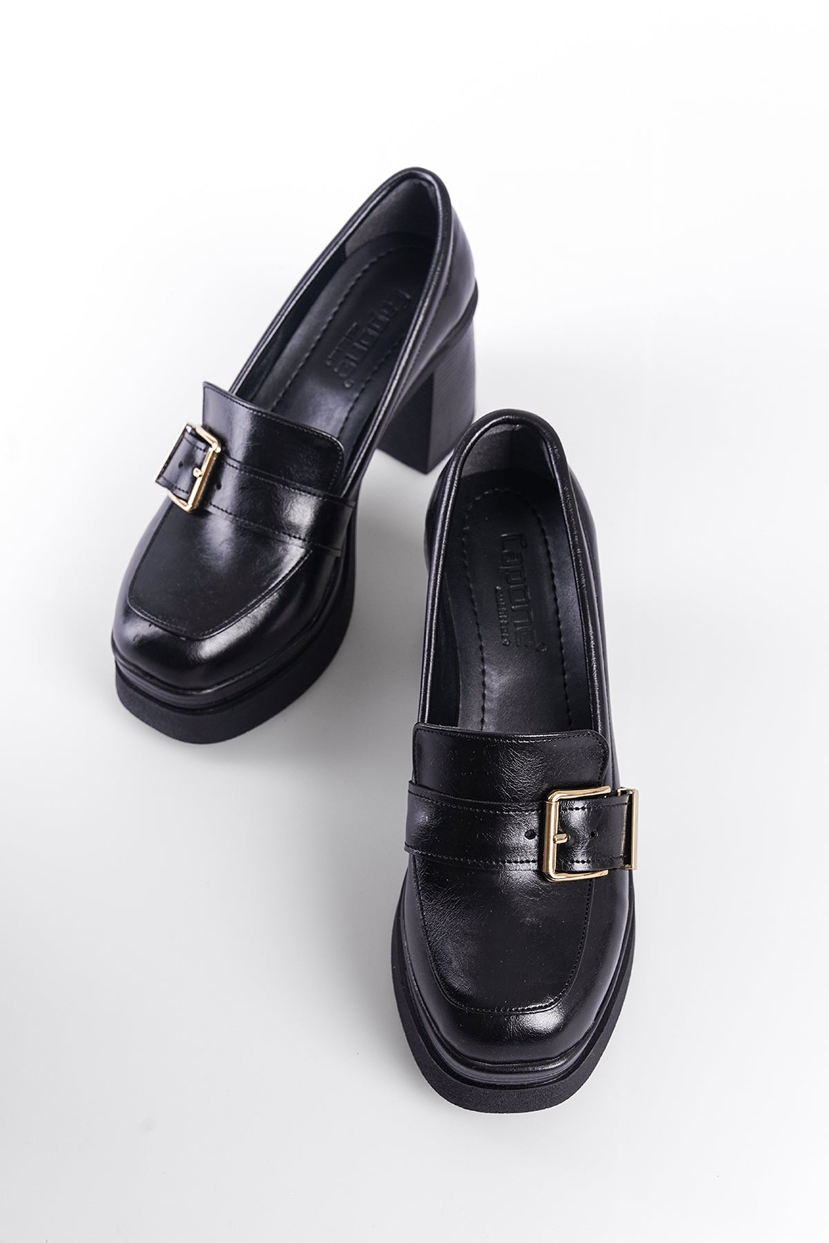 Rowena Yüksek Tabanlı Topuklu Tokalı Loafer Kadın Ayakkabı