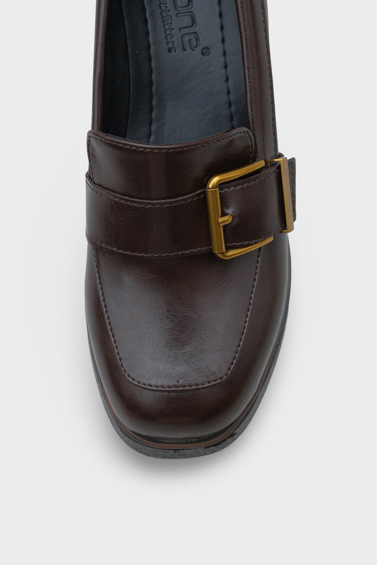 Rowena Yüksek Tabanlı Topuklu Tokalı Loafer Kadın Ayakkabı