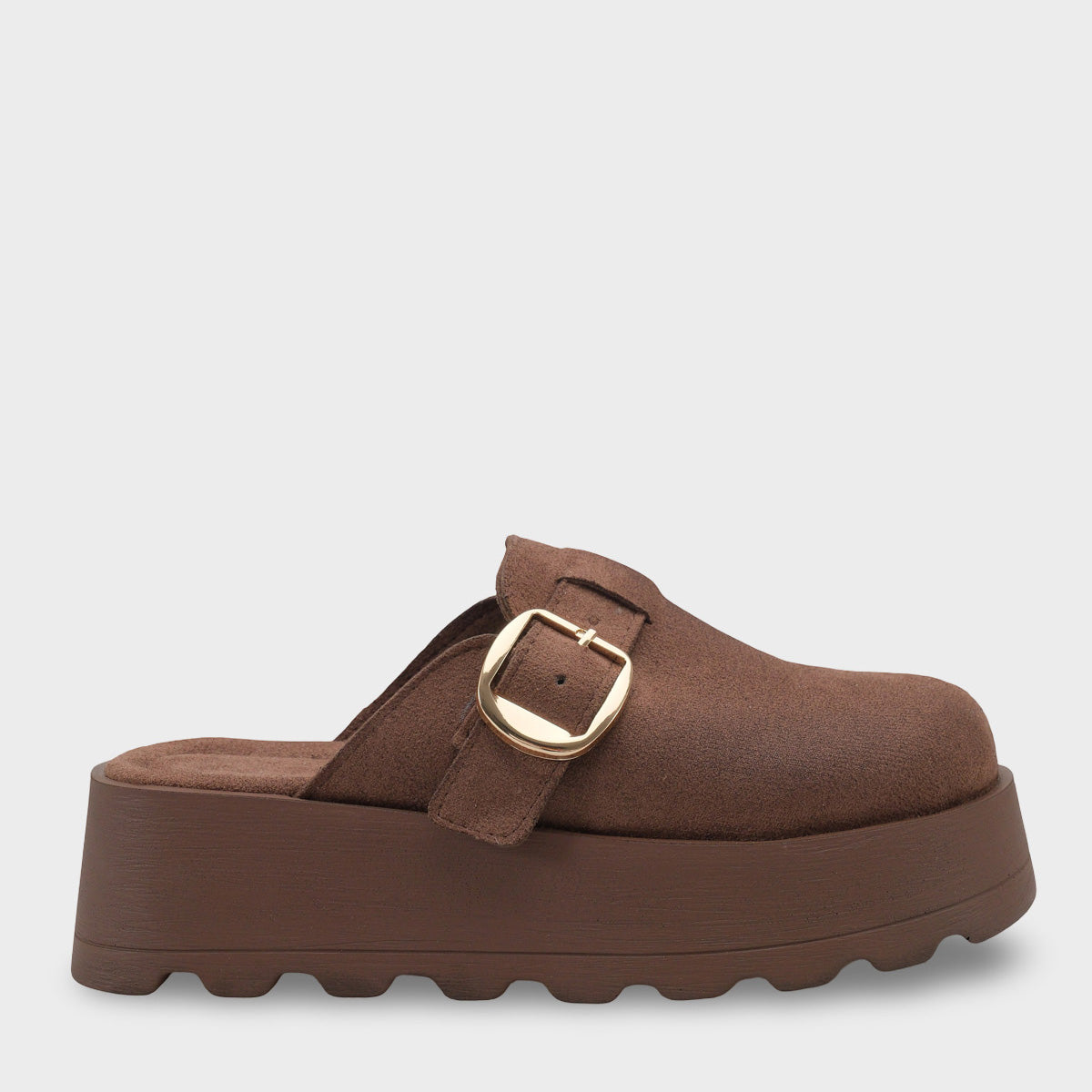 Minette Kürklü Süet Görünümlü Kadın Sabo