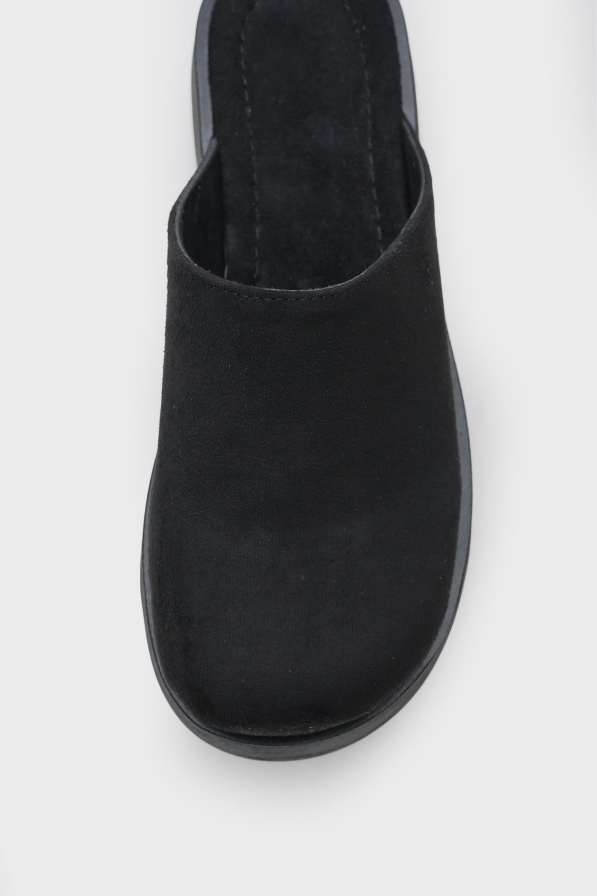 Marlyn Kürklü Süet Görünümlü Kadın Sabo