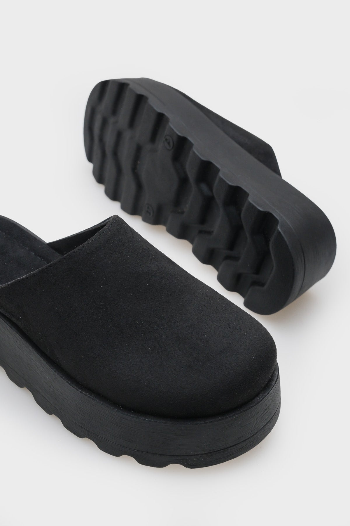 Marlyn Kürklü Süet Görünümlü Kadın Sabo