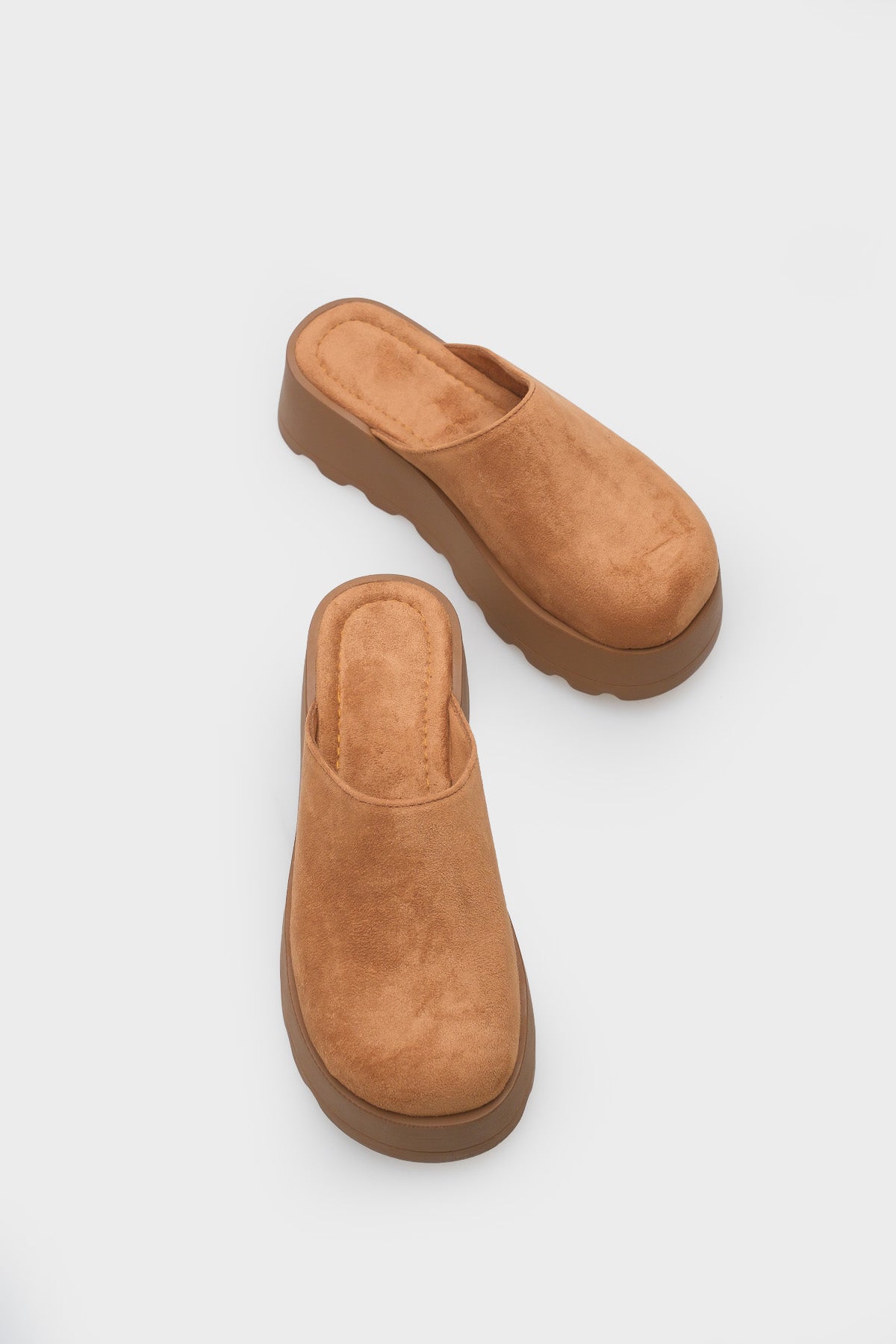 Marlyn Kürklü Süet Görünümlü Kadın Sabo