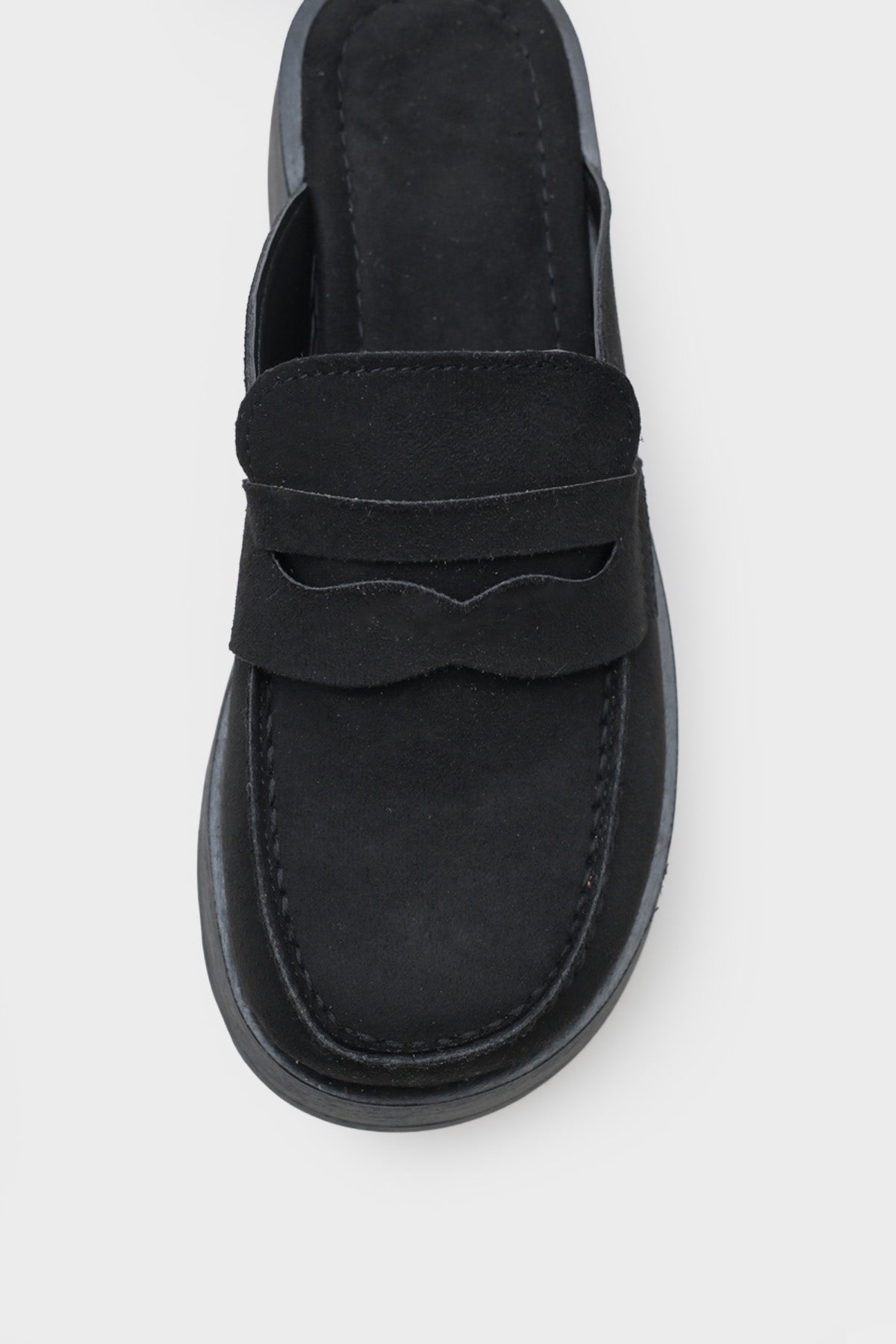 Karrie Kürklü Süet Görünümlü Kadın Sabo