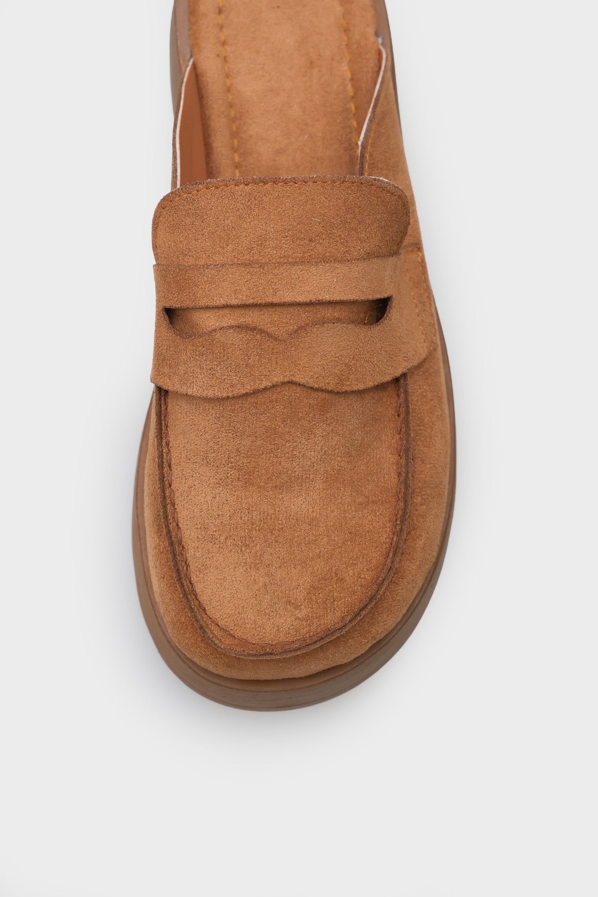 Karrie Kürklü Süet Görünümlü Kadın Sabo