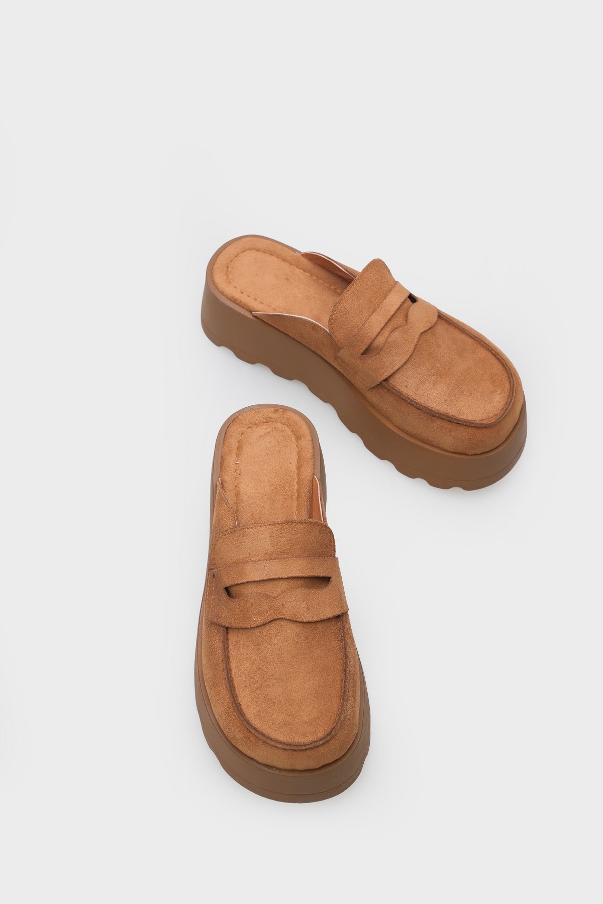 Karrie Kürklü Süet Görünümlü Kadın Sabo