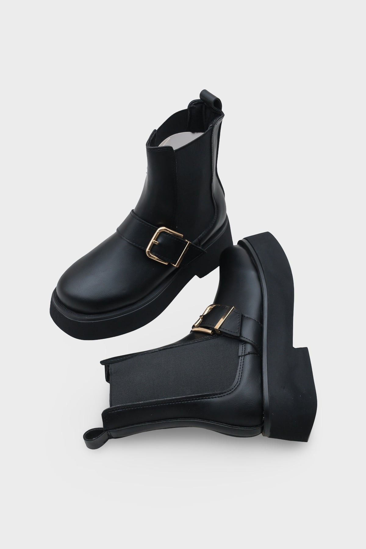 Gennie Yuvarlak Burunlu Yandan Trak Tabanlı Kadın Bot