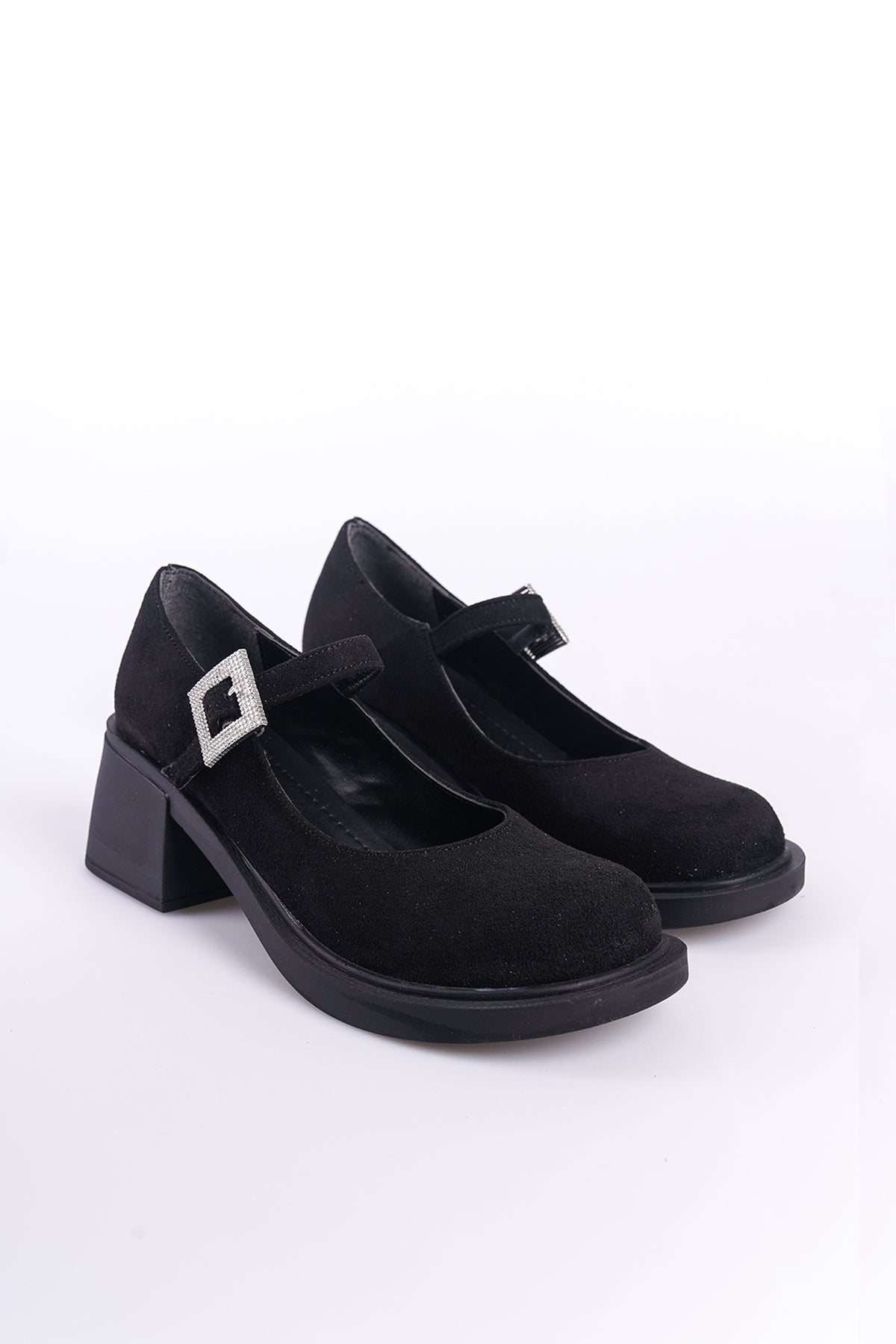 Taşlı Tokalı Mary Jane Kadın Ayakkabı