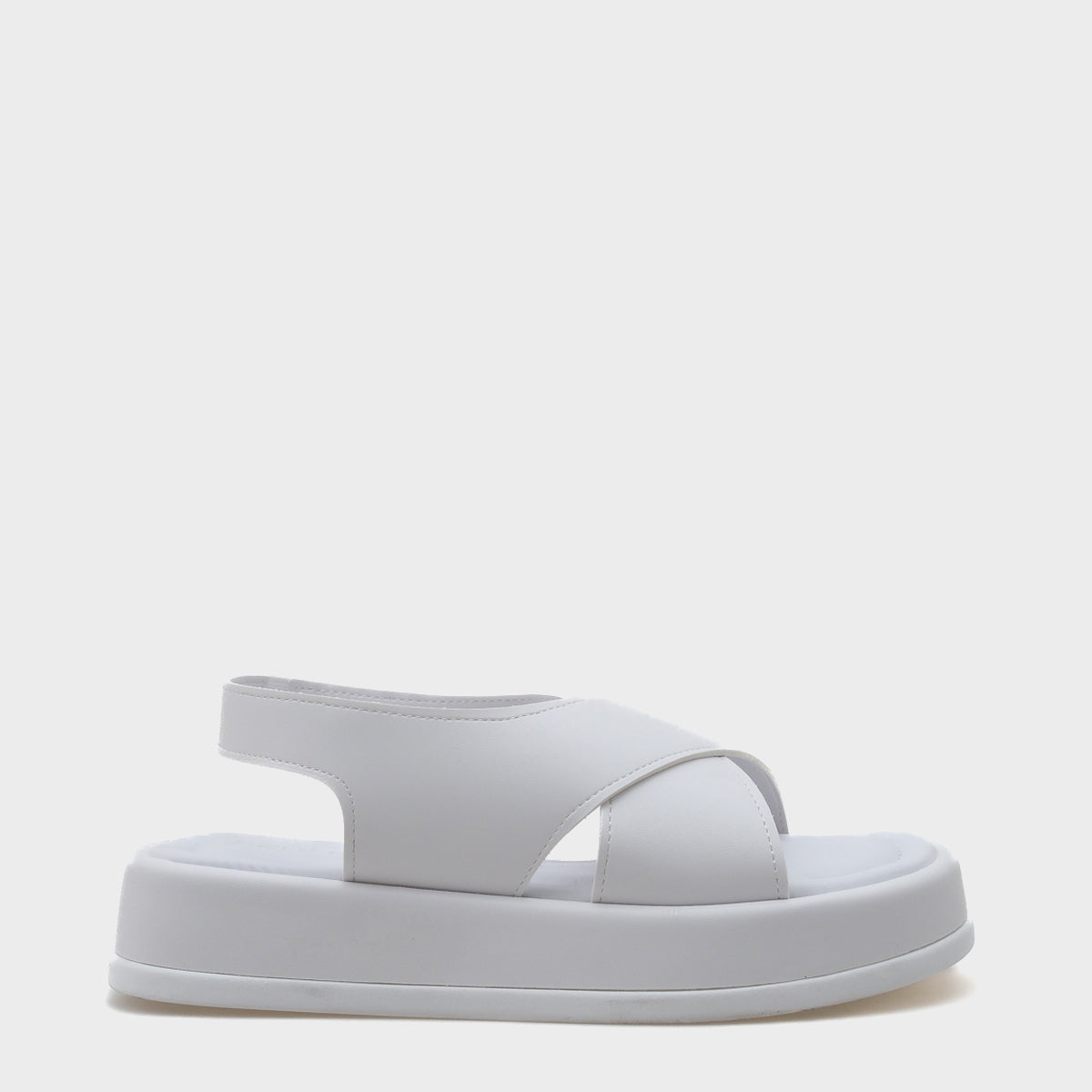 Dena Dolgu Topuklu Çapraz Bantlı Kadın Sandalet