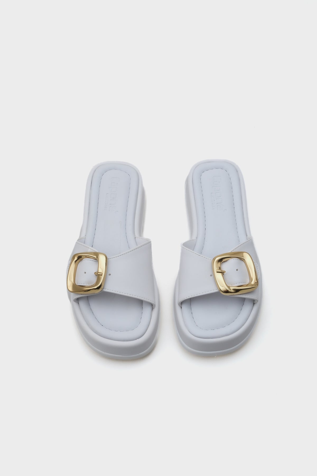 Marget Dolgu Topuklu Tek Bantlı Tokalı Kadın Terlik