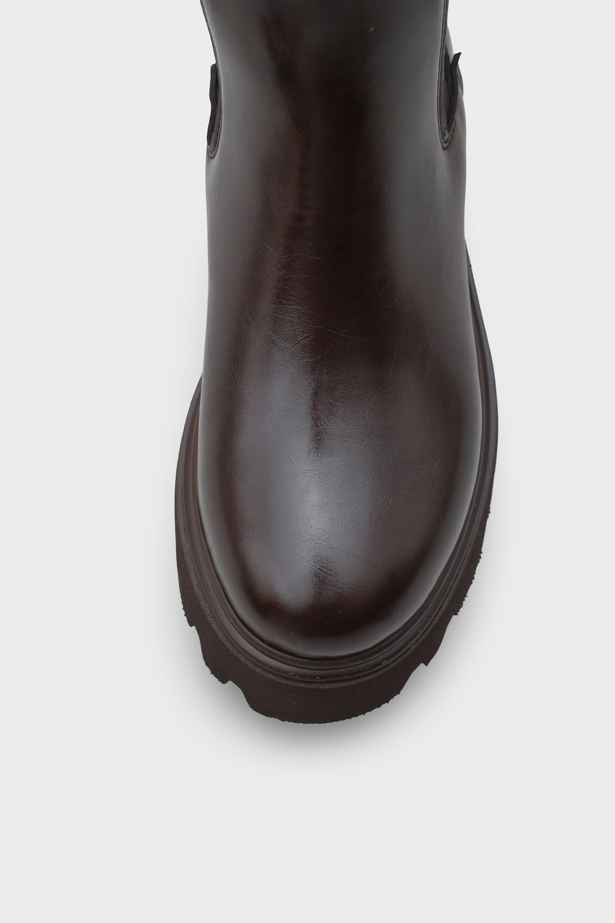 Tiana Trak Tabanlı Yandan Lastikli Kadın Uzun Bot