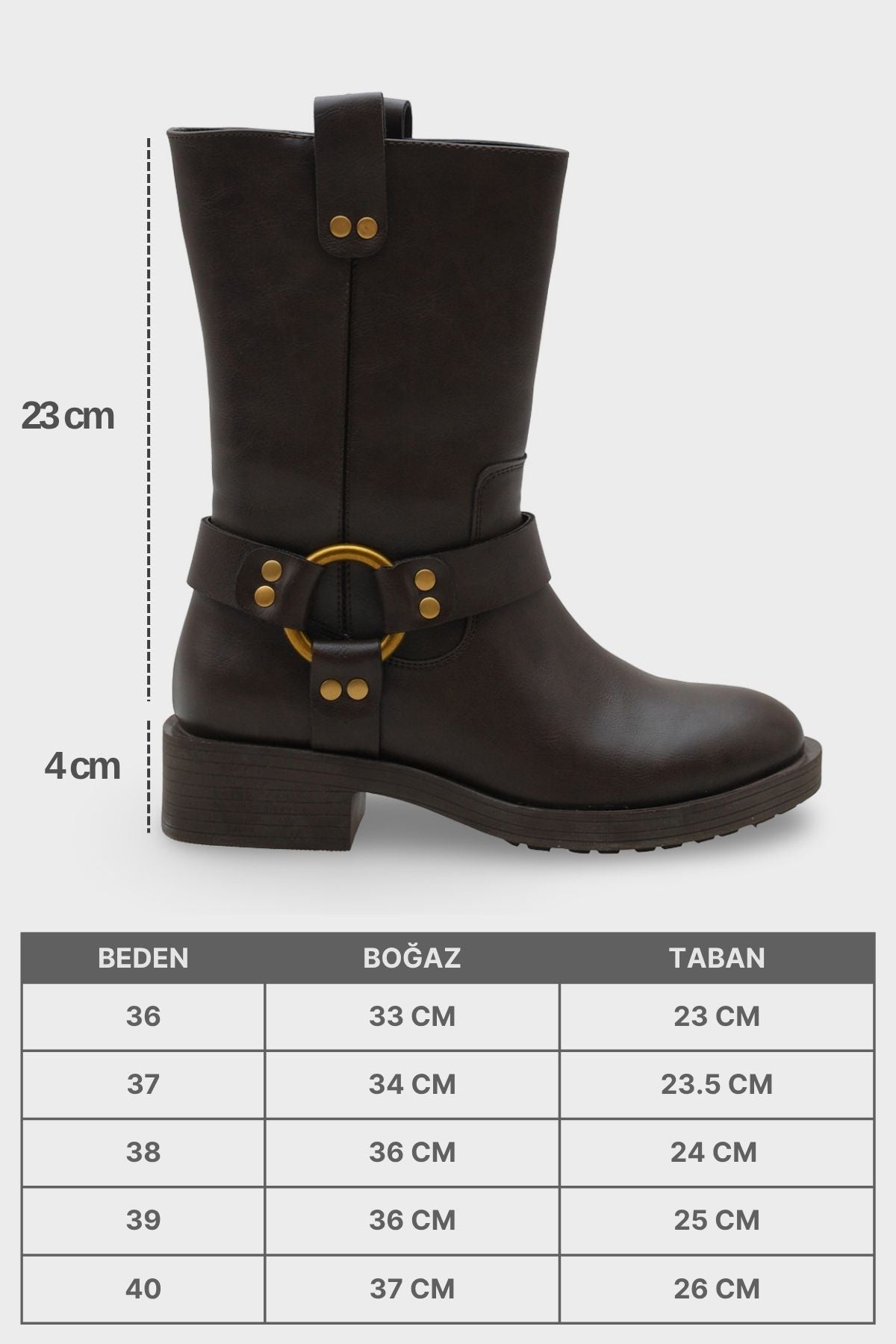 Leslie Metal Aksesuarlı Motorcu Bot