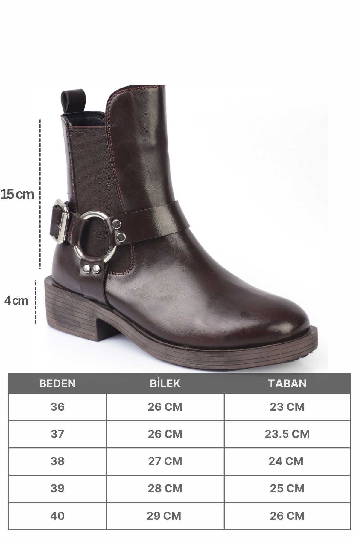 Lianne Metal Aksesuarlı Lastikli Motorcu Bot