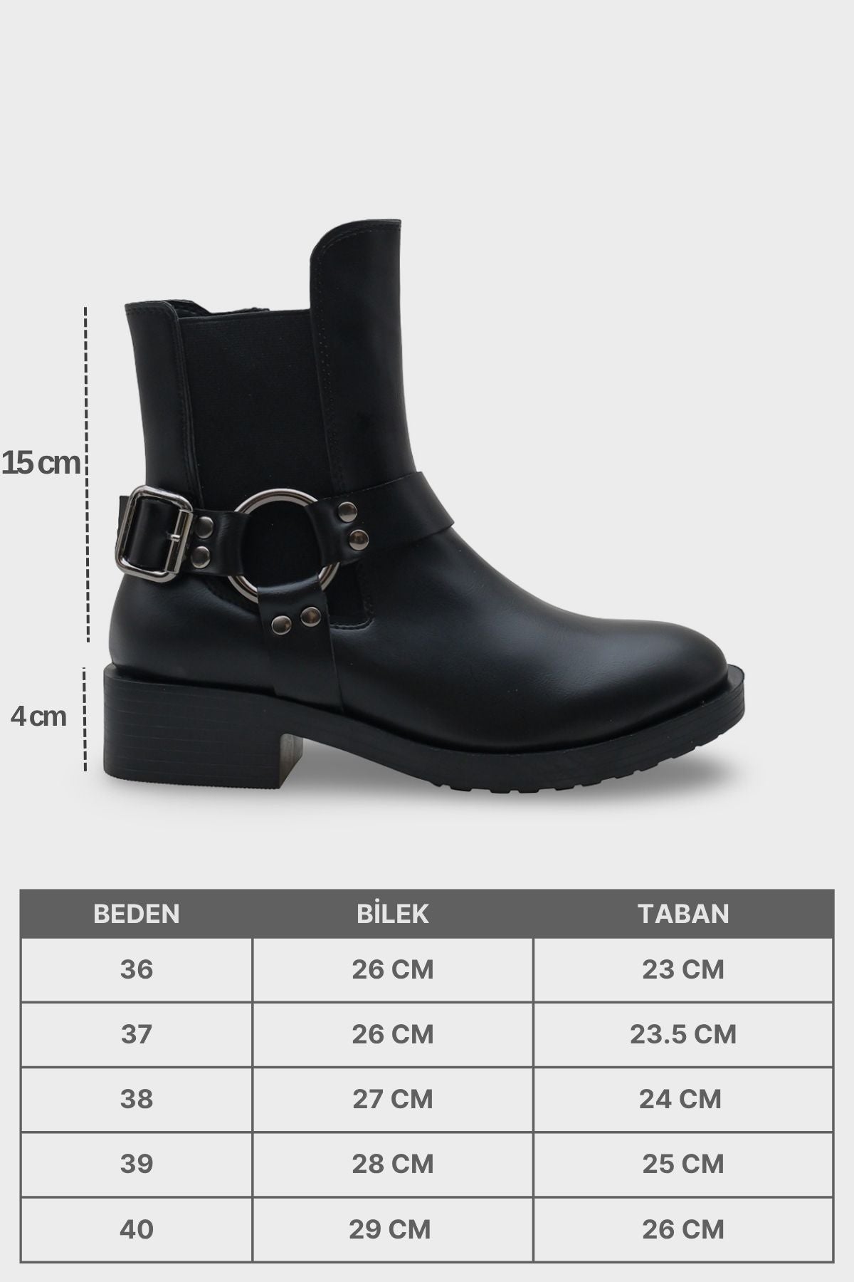 Lianne Metal Aksesuarlı Lastikli Motorcu Bot