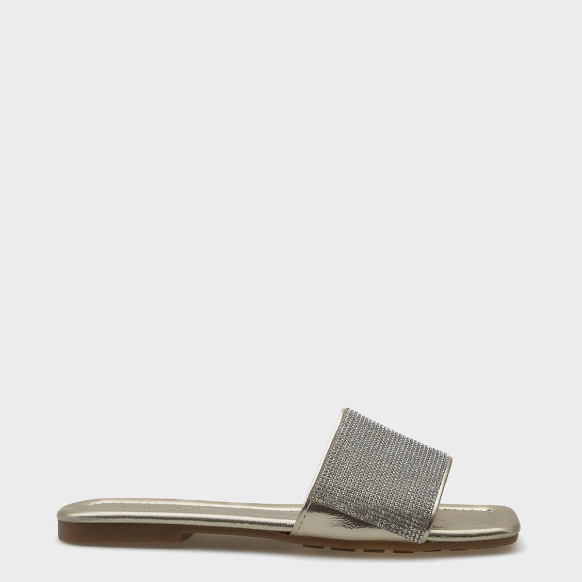 Margo Taşlı Tek Bantlı Düz Topuk Kadın Terlik