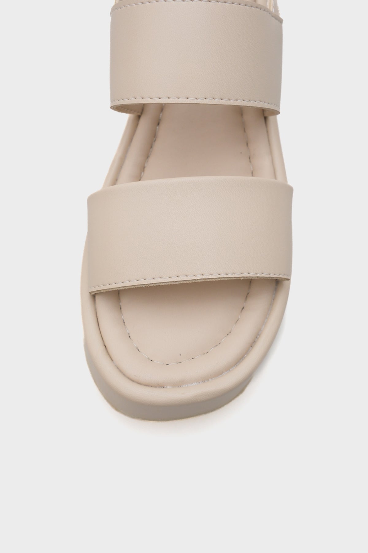 Diana Kalın Çift Bantlı Dolgu Topuklu Kadın Flatform Sandalet