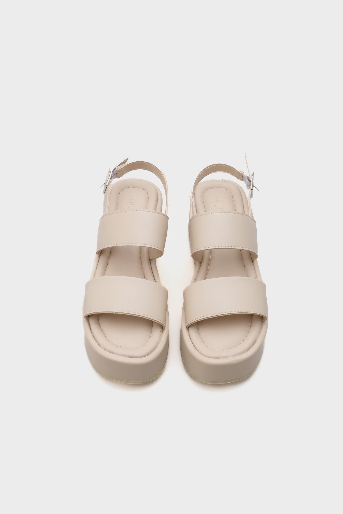Diana Kalın Çift Bantlı Dolgu Topuklu Kadın Flatform Sandalet