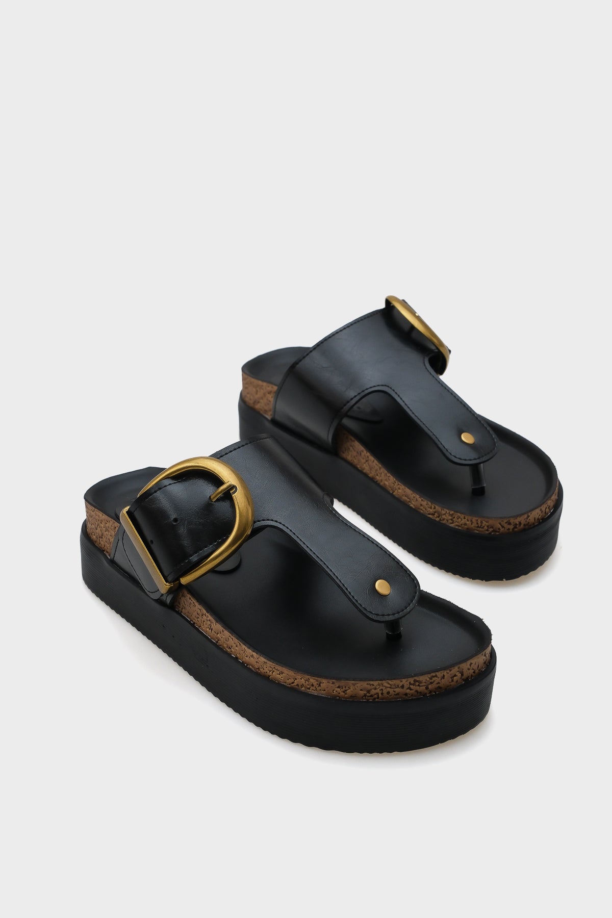 Margot Dolgu Topuklu Parmak Arası Tek Tokalı Kadın Konfor Terlik