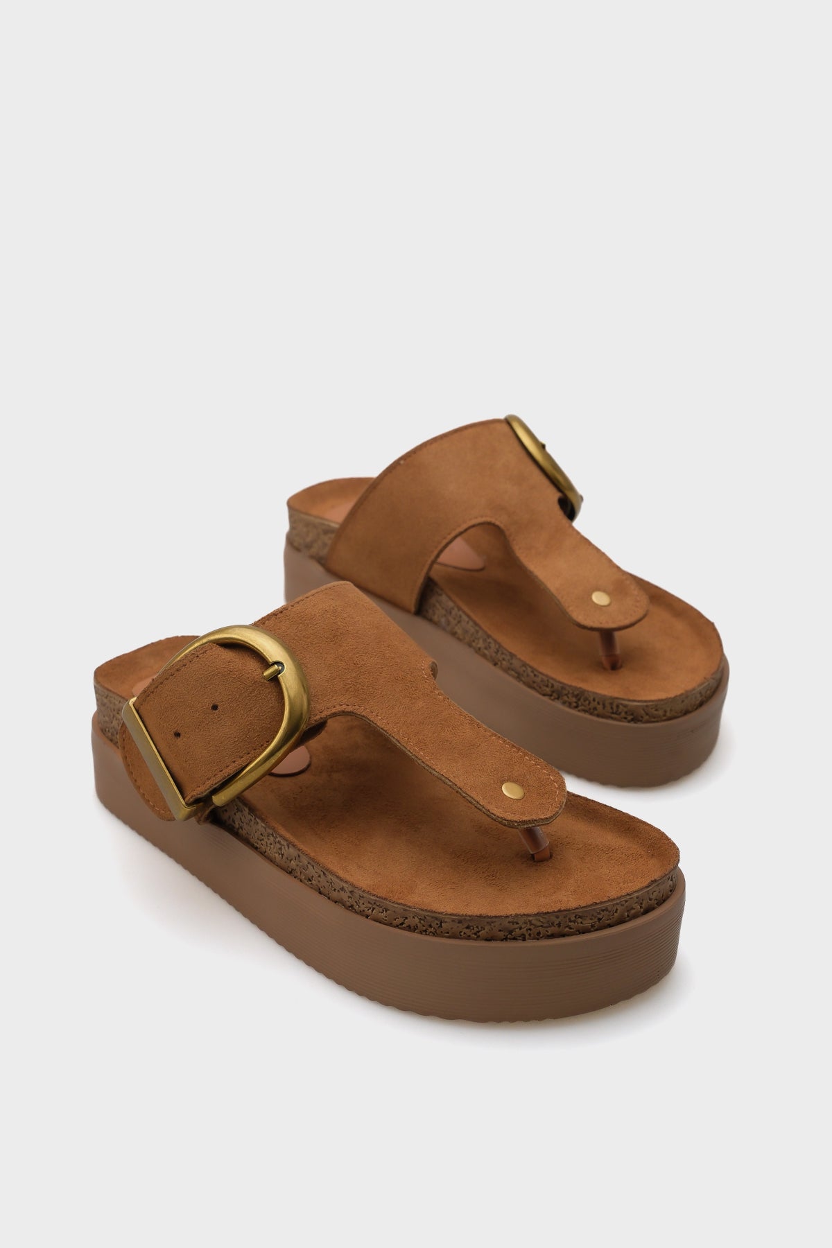 Margot Dolgu Topuklu Parmak Arası Tek Tokalı Kadın Konfor Terlik