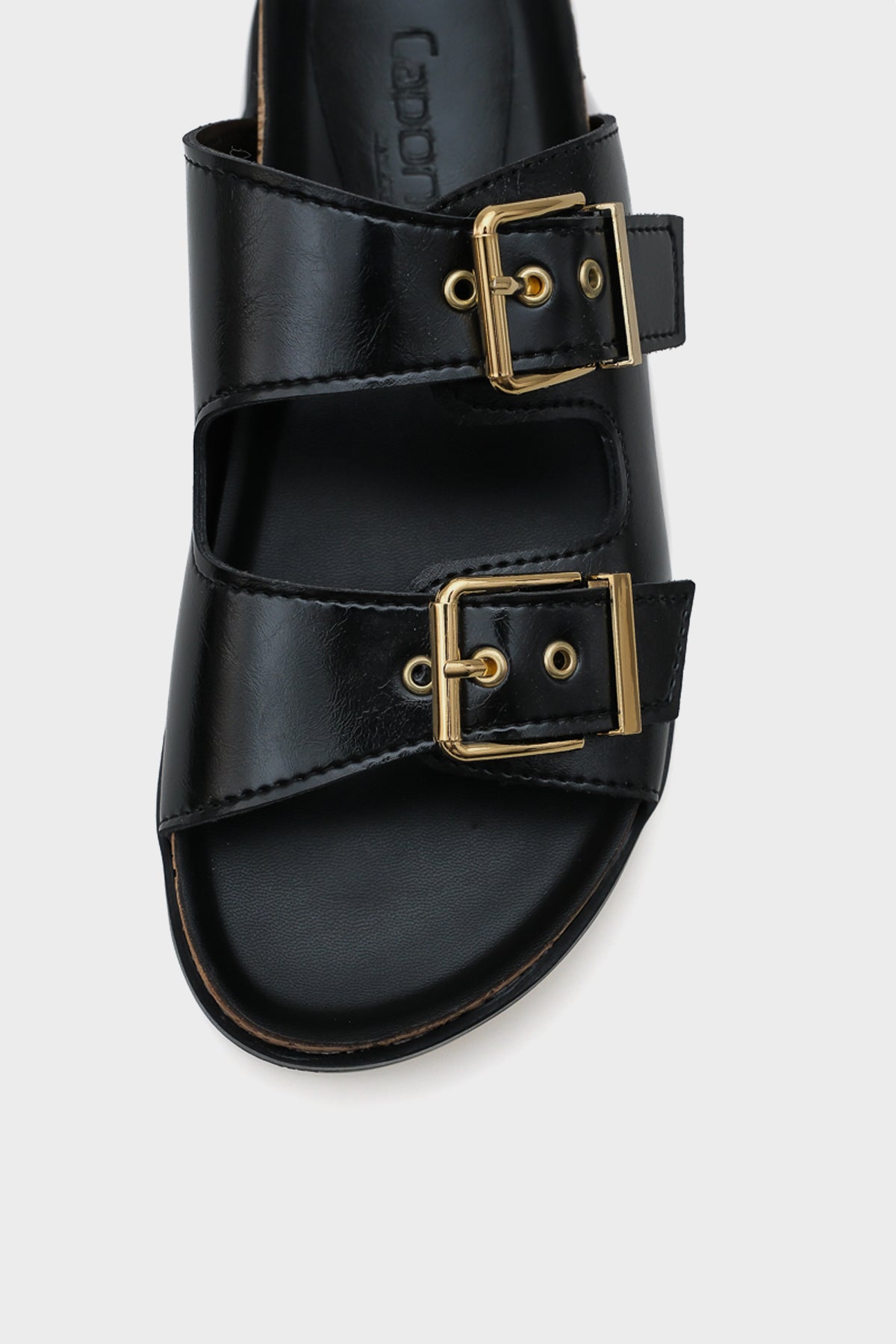 Margy Dolgu Topuklu Çift Tokalı Kadın Konfor Terlik