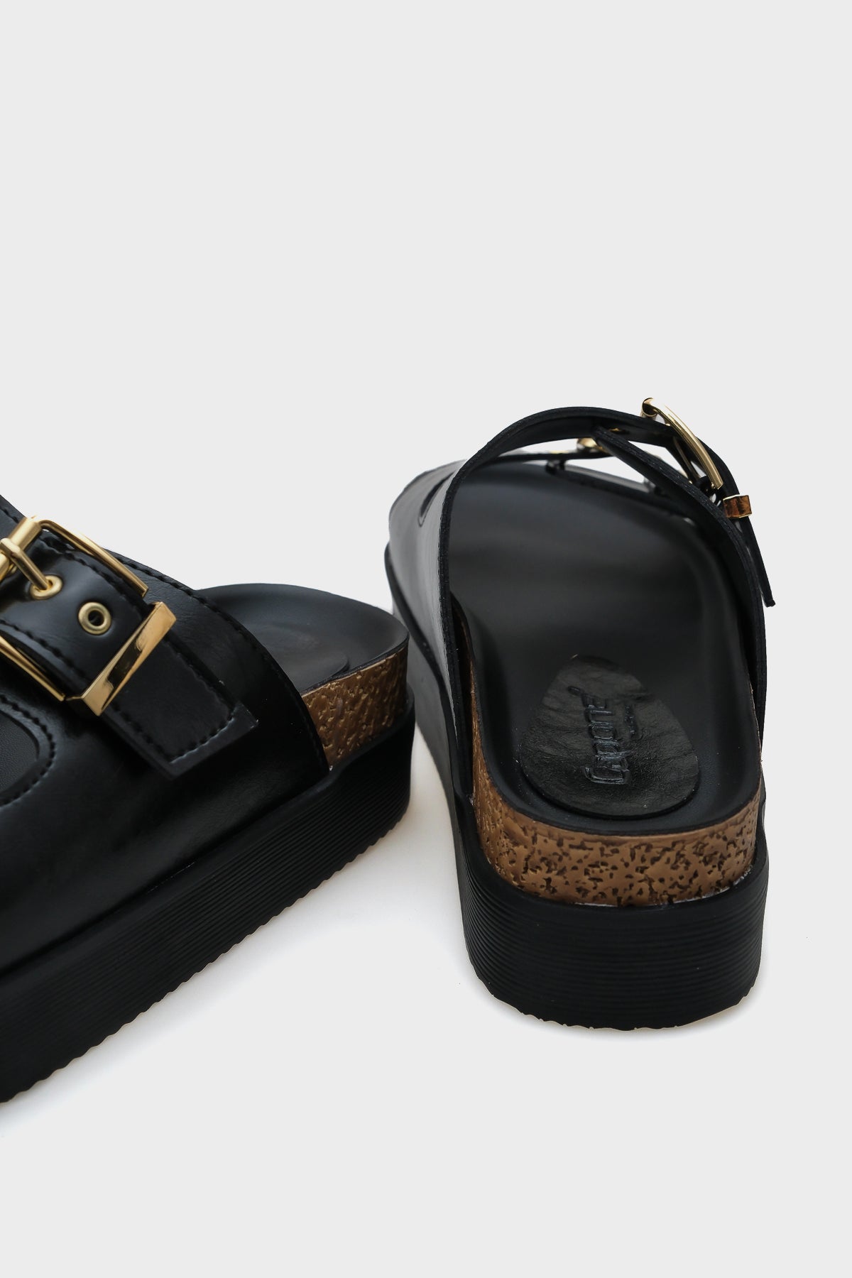 Margy Dolgu Topuklu Çift Tokalı Kadın Konfor Terlik