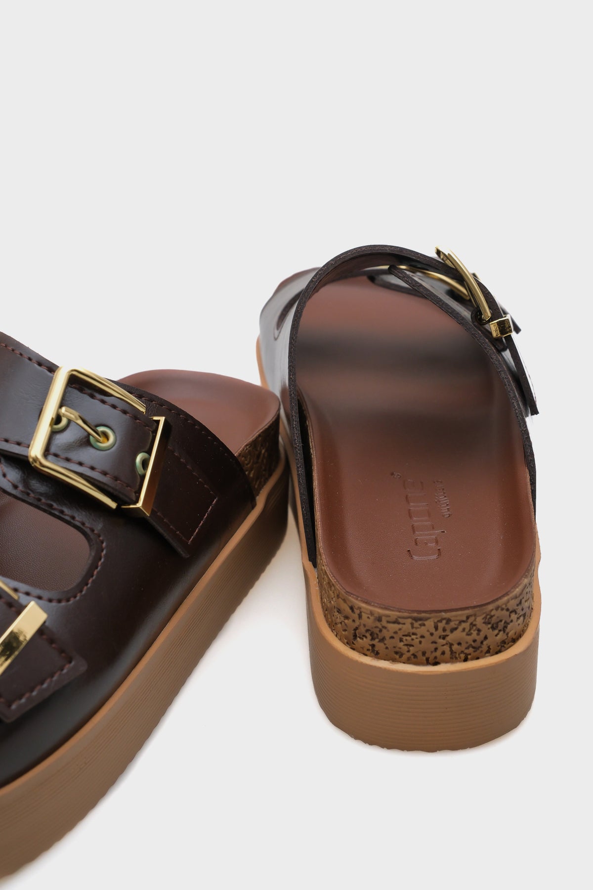 Margy Dolgu Topuklu Çift Tokalı Kadın Konfor Terlik