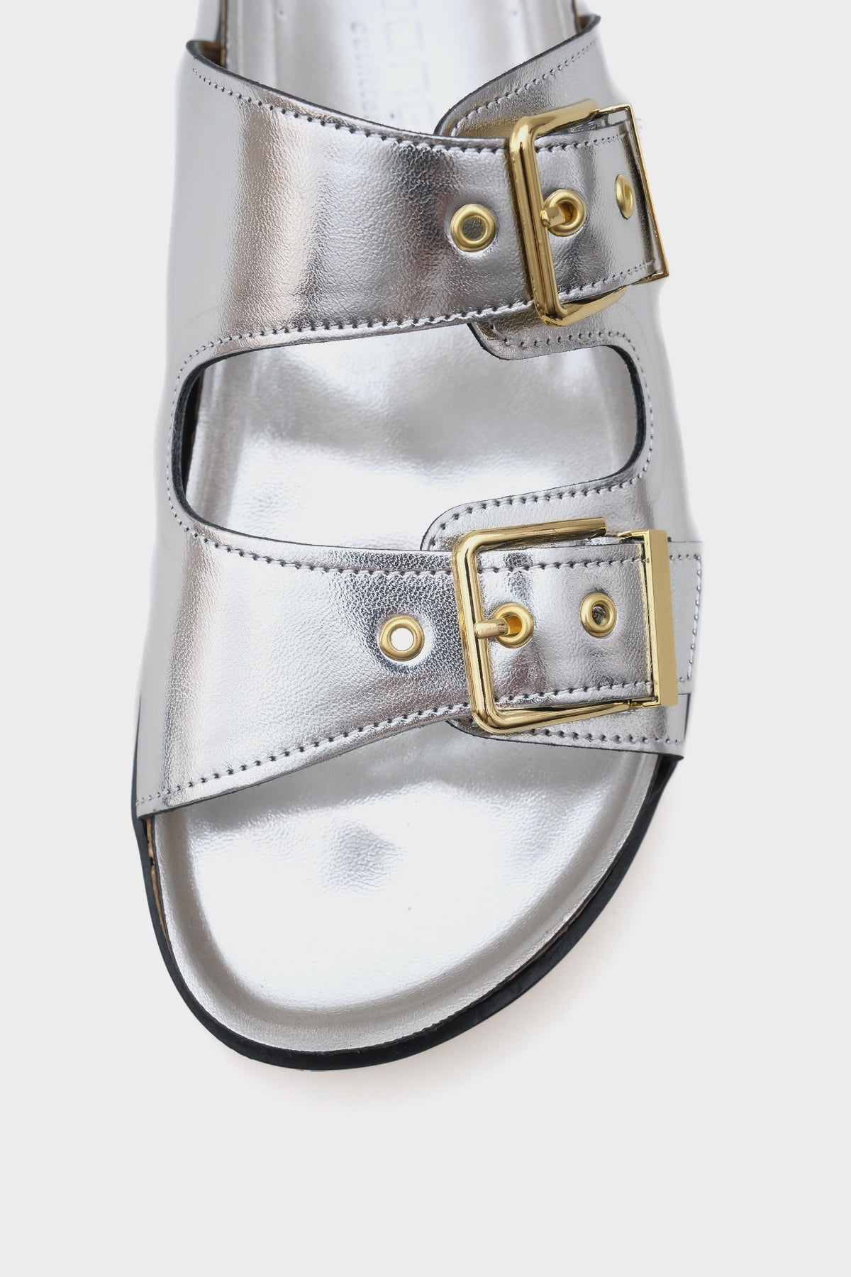 Margy Dolgu Topuklu Çift Tokalı Kadın Konfor Terlik