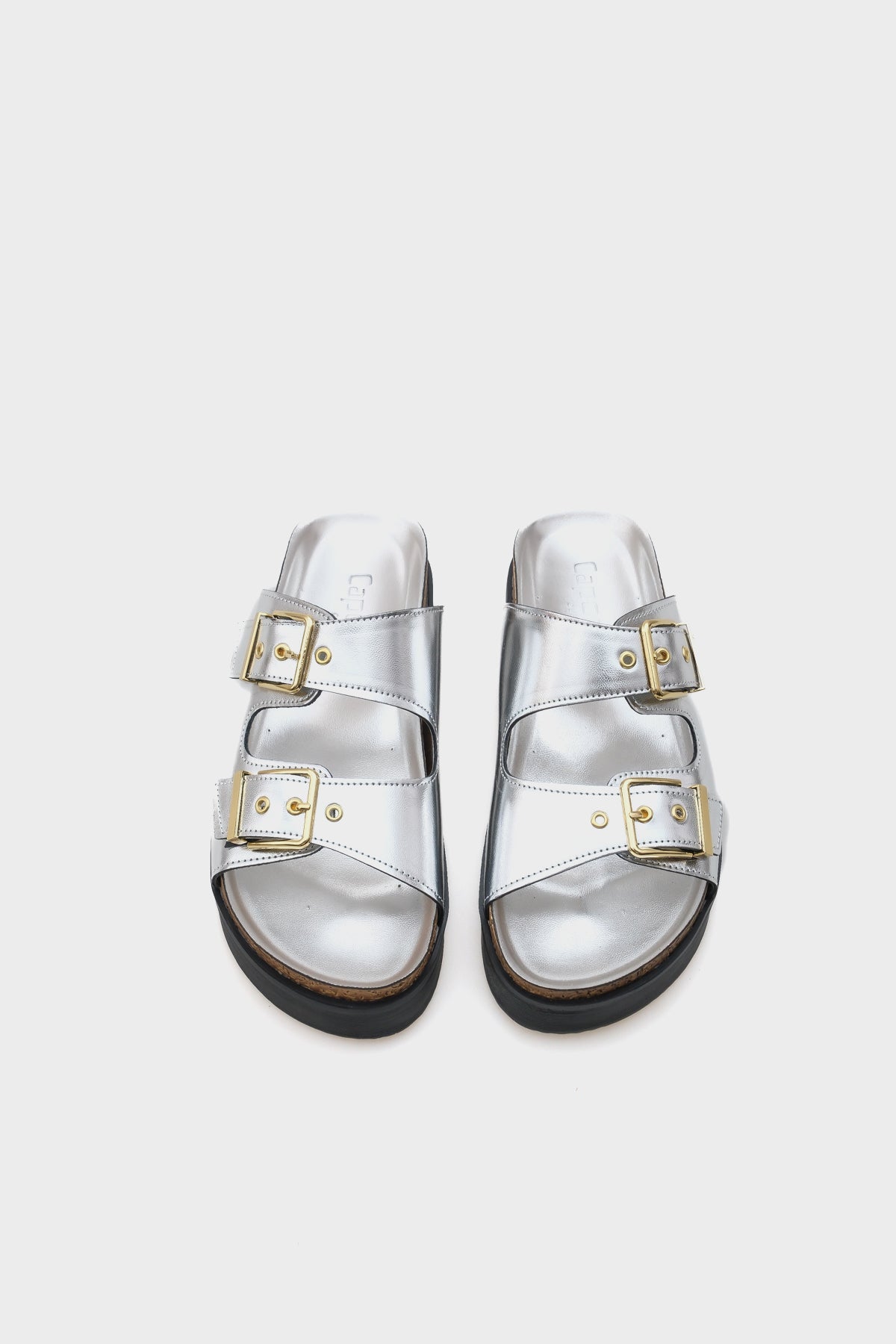 Margy Dolgu Topuklu Çift Tokalı Kadın Konfor Terlik