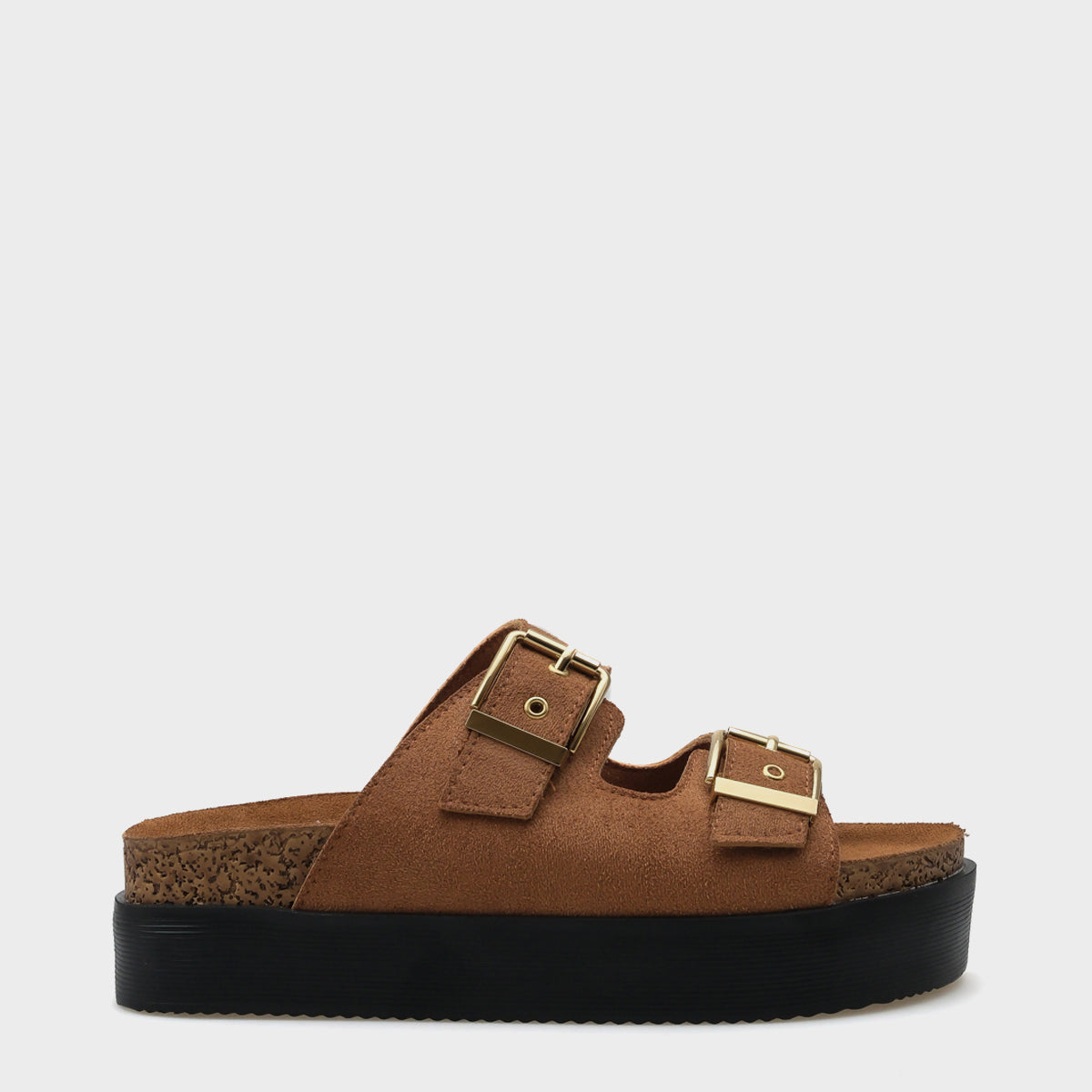 Margy Dolgu Topuklu Çift Tokalı Kadın Konfor Terlik