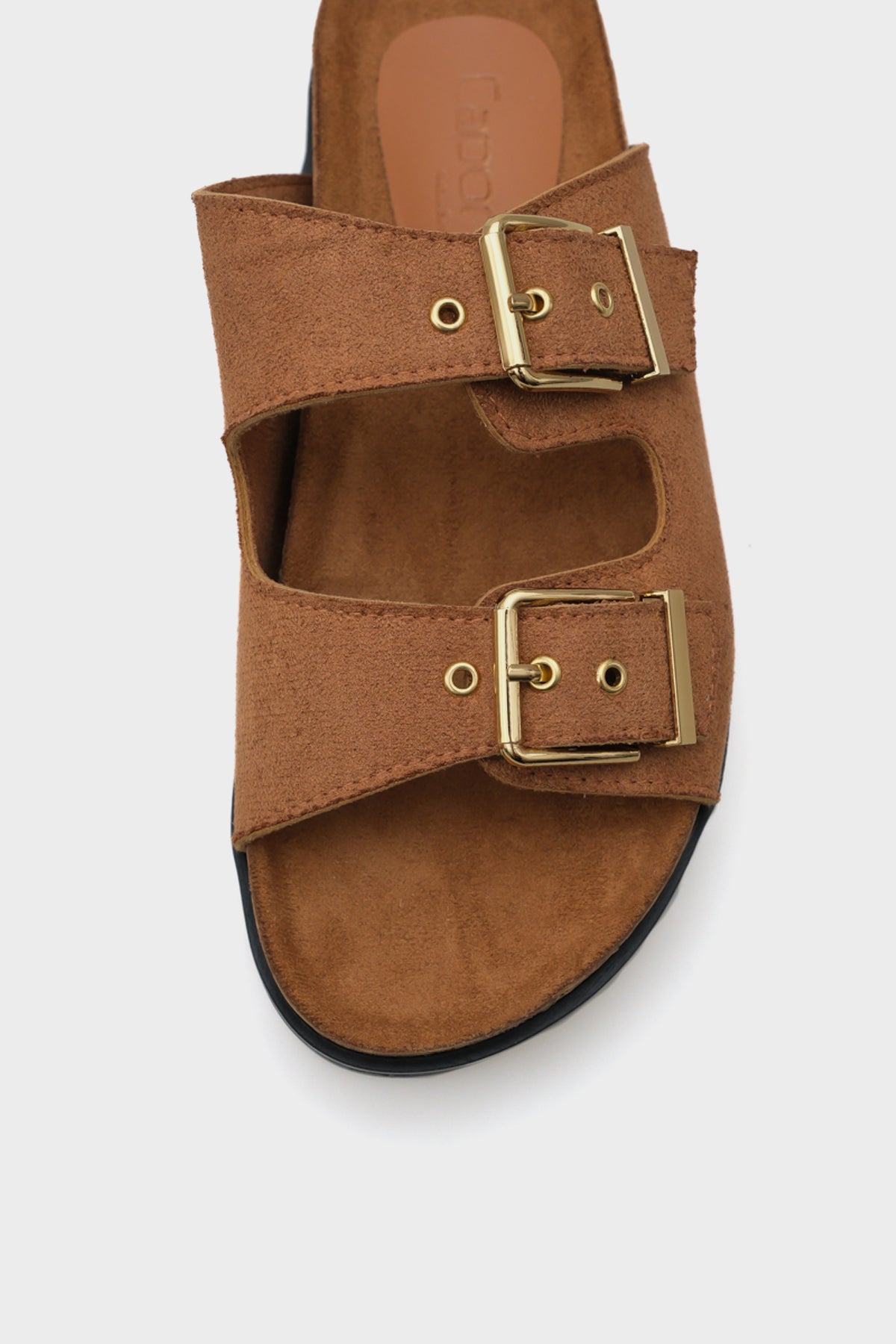 Margy Dolgu Topuklu Çift Tokalı Kadın Konfor Terlik